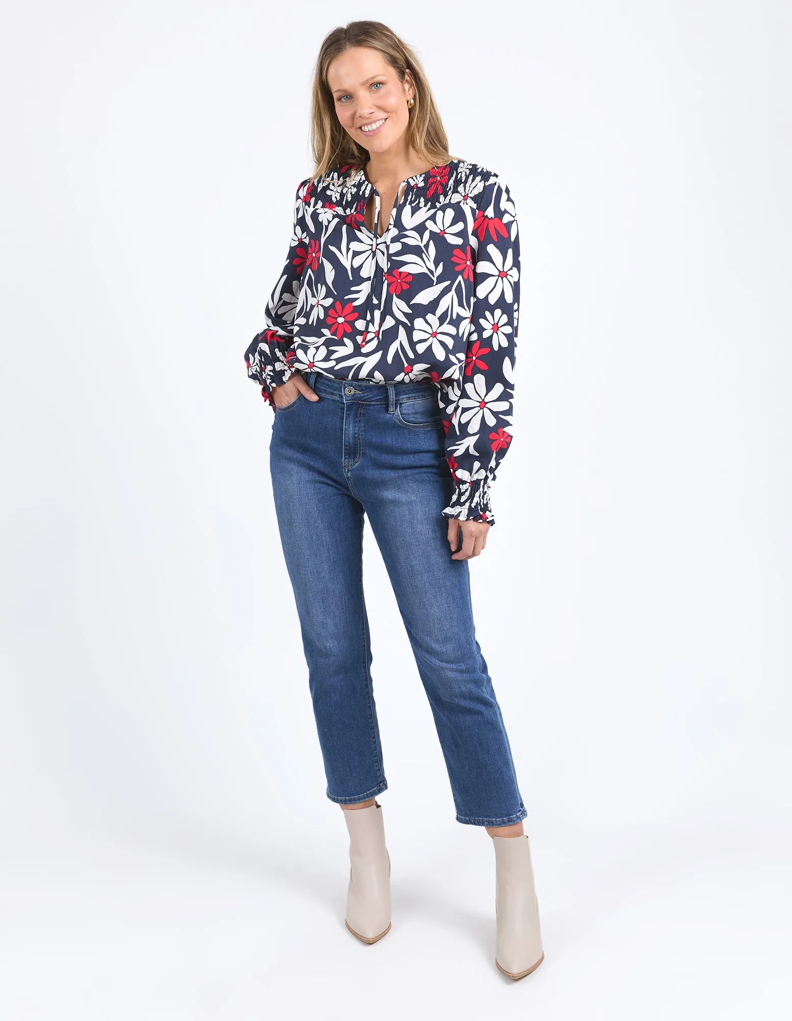 Indie Floral Blouse Indie Floral Print sold by Elm Lifestyle product image thumbnail 2