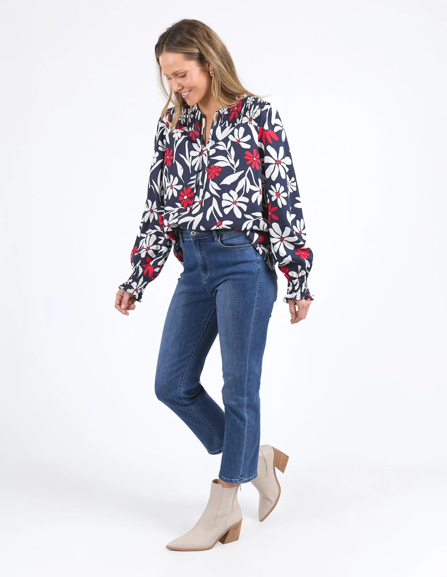 Indie Floral Blouse Indie Floral Print sold by Elm Lifestyle product image thumbnail 4