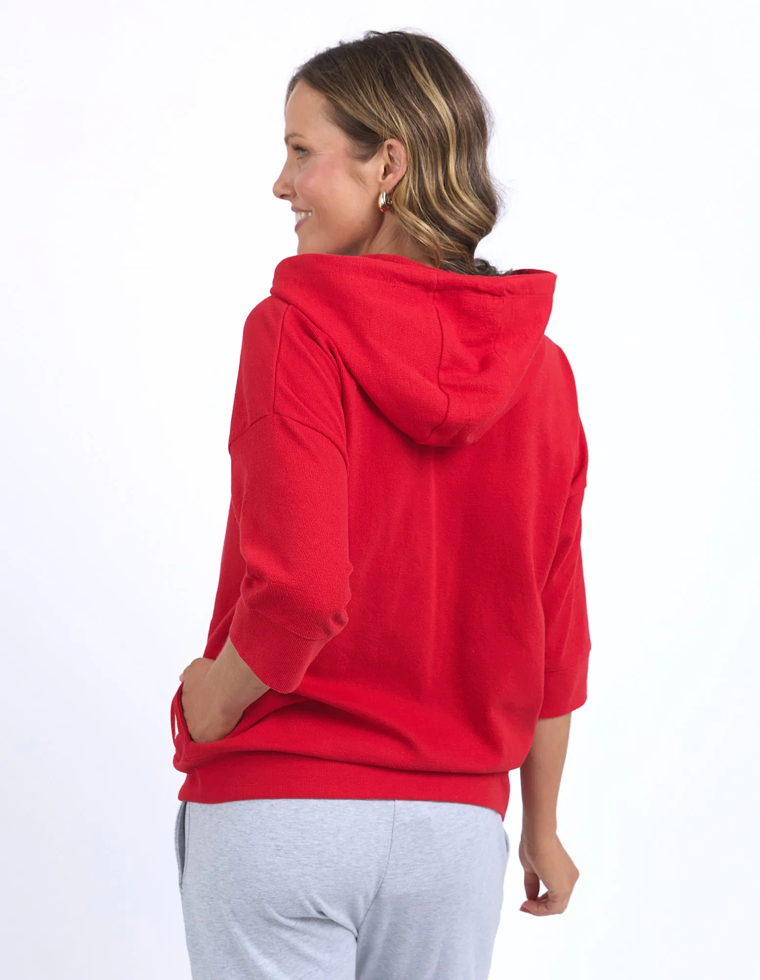 Beachy Zip Hoodie Poppy sold by Elm Lifestyle product image thumbnail 4