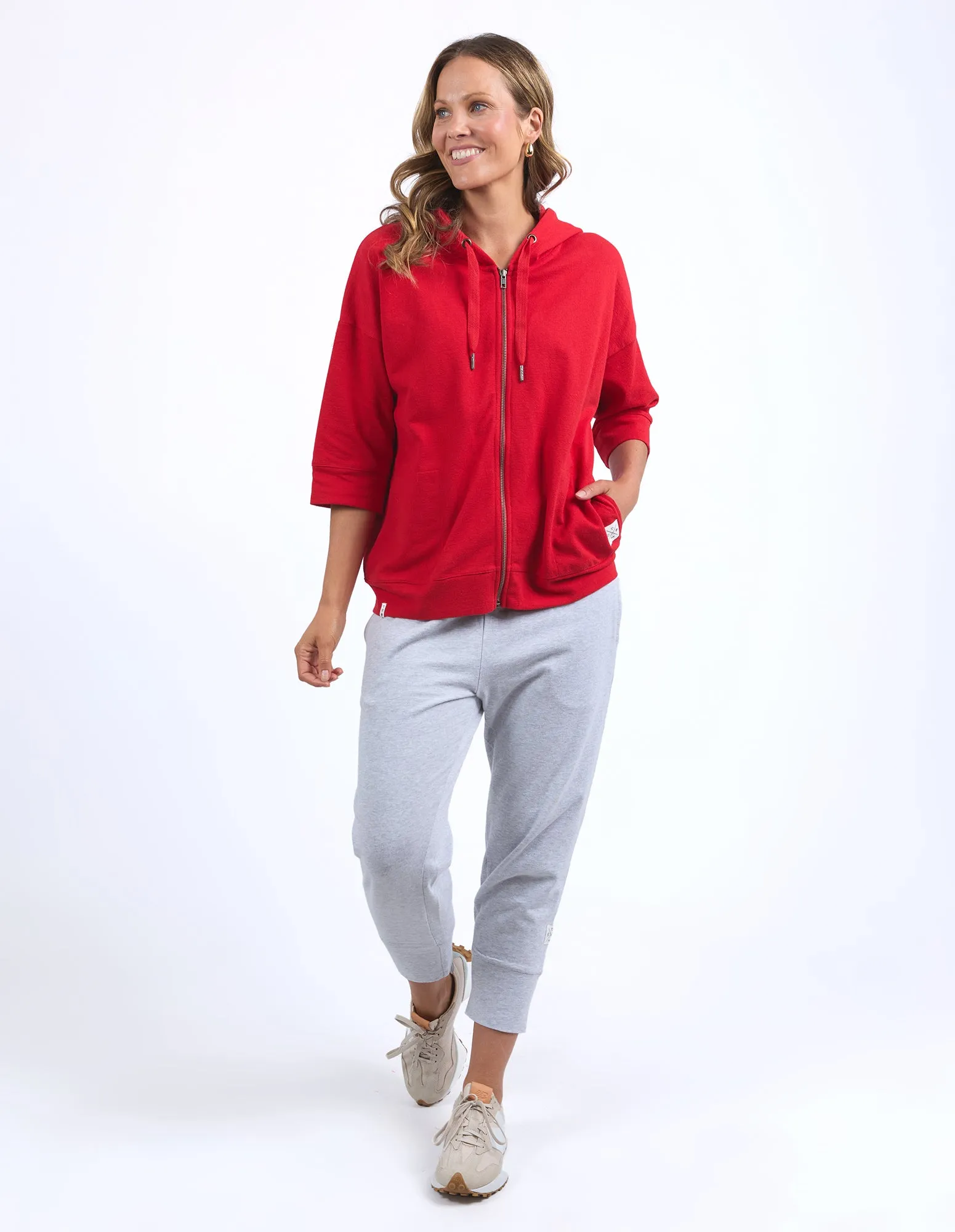 Beachy Zip Hoodie Poppy sold by Elm Lifestyle product image thumbnail 3