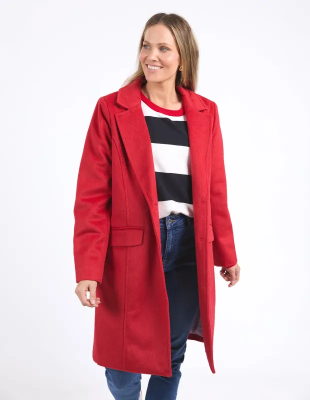 Tamsin Coat Poppy sold by Elm Lifestyle