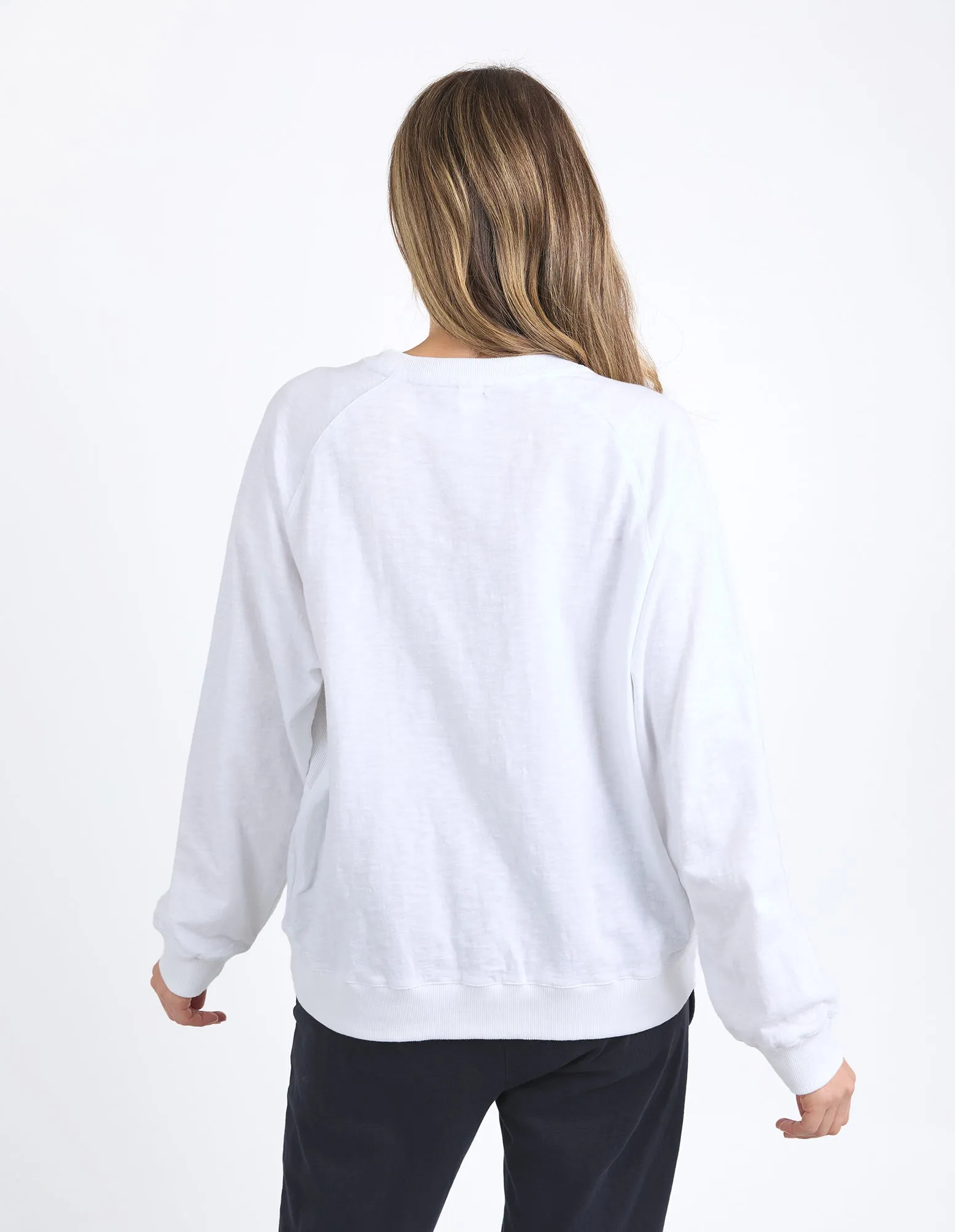 Kinsley Long Sleeve Sweat White sold by Elm Lifestyle product image thumbnail 3