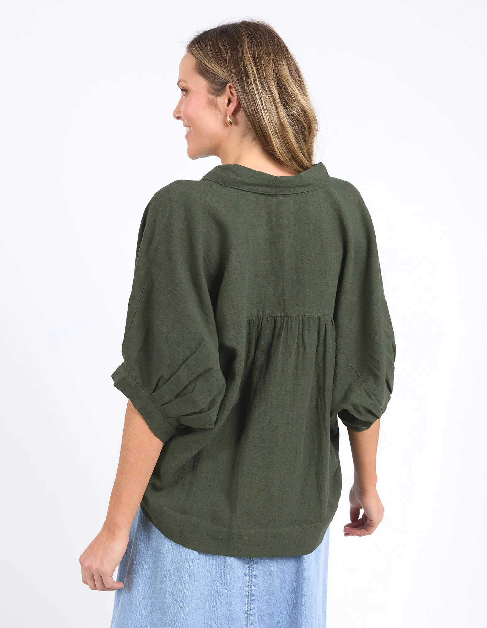 Jemima Shirt Basil sold by Elm Lifestyle product image thumbnail 4