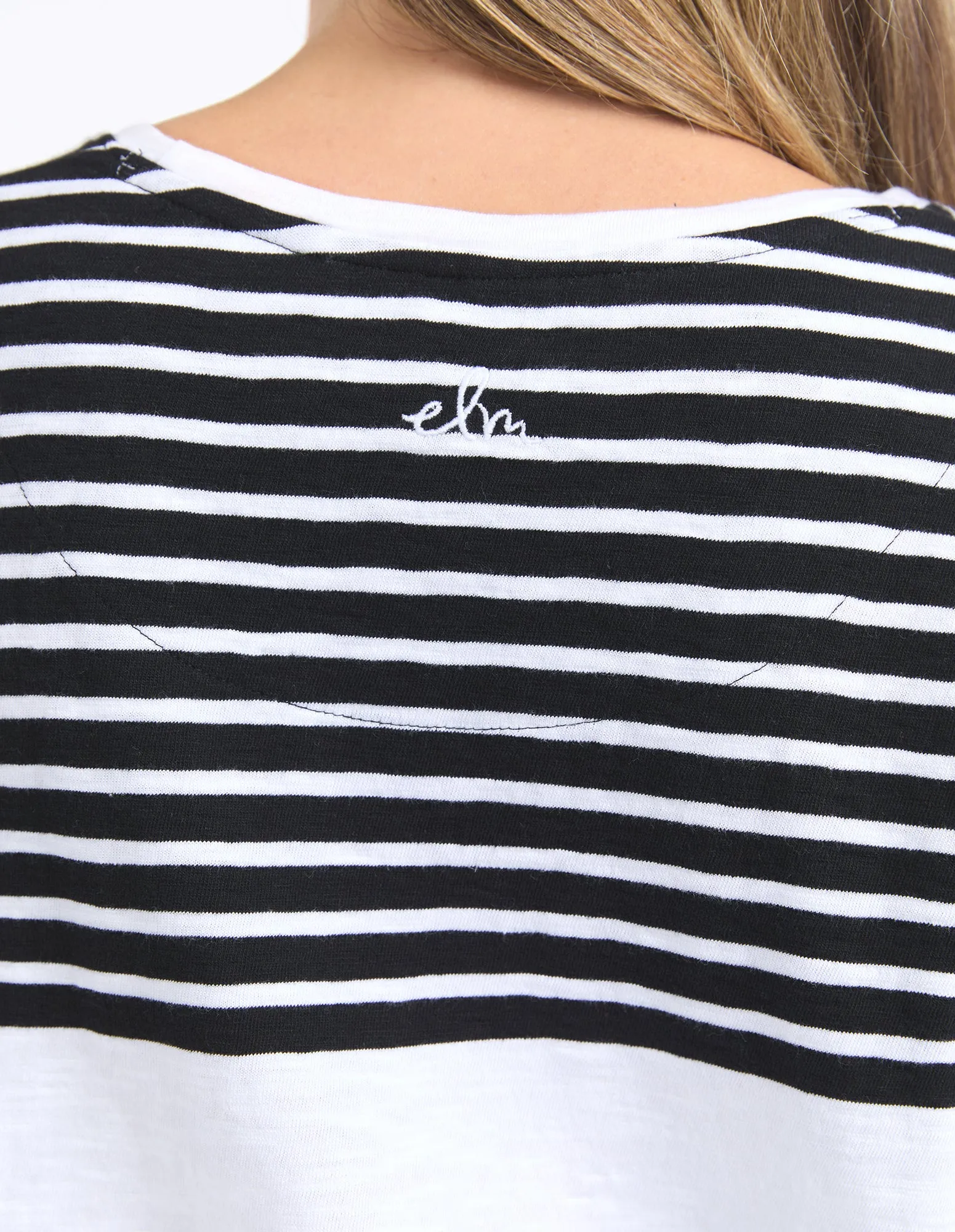 Lexa Stripe Long Sleeve Black & White sold by Elm Lifestyle product image thumbnail 5