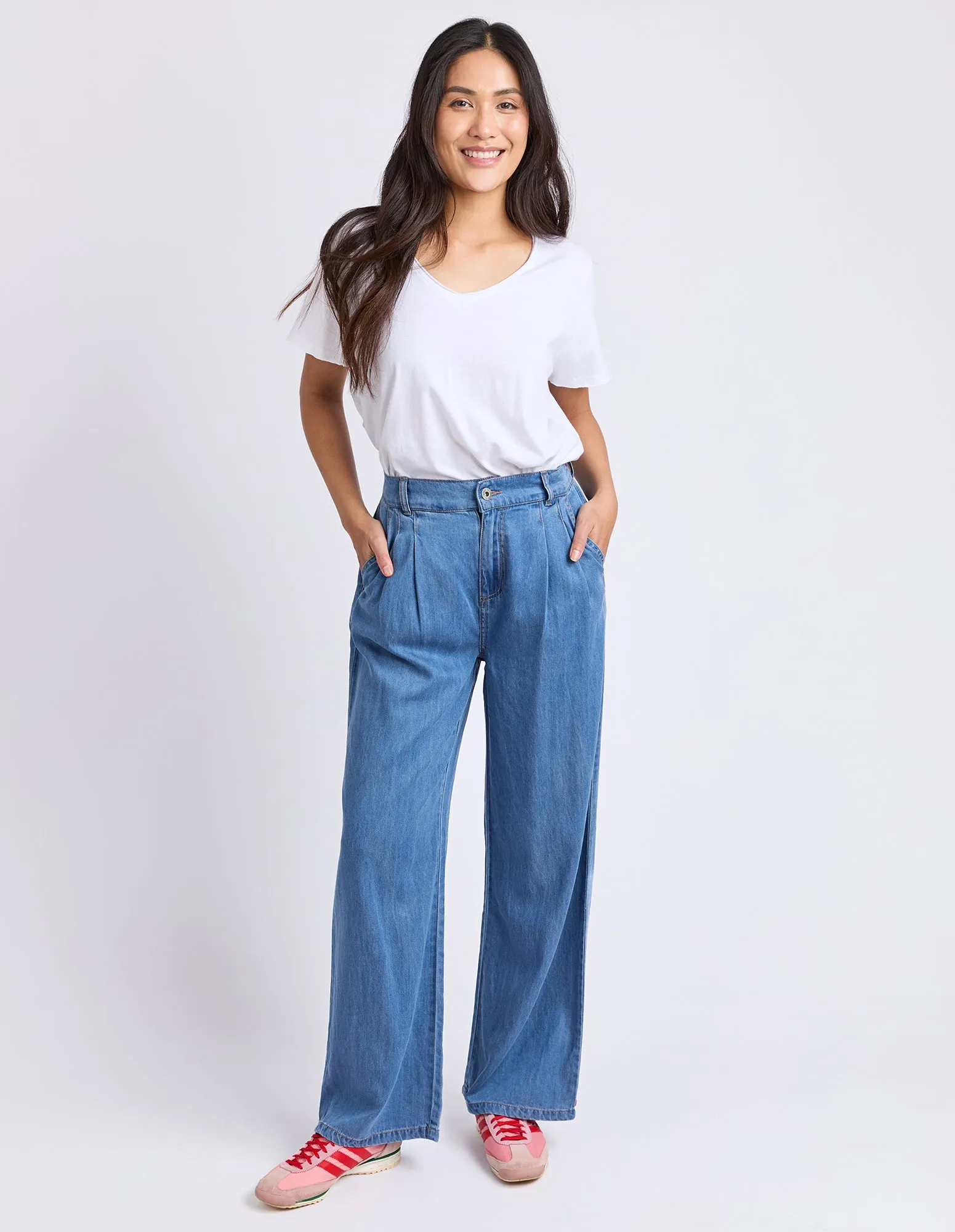 Blaire Denim Pant Mid Blue Wash sold by Elm Lifestyle product image thumbnail 2