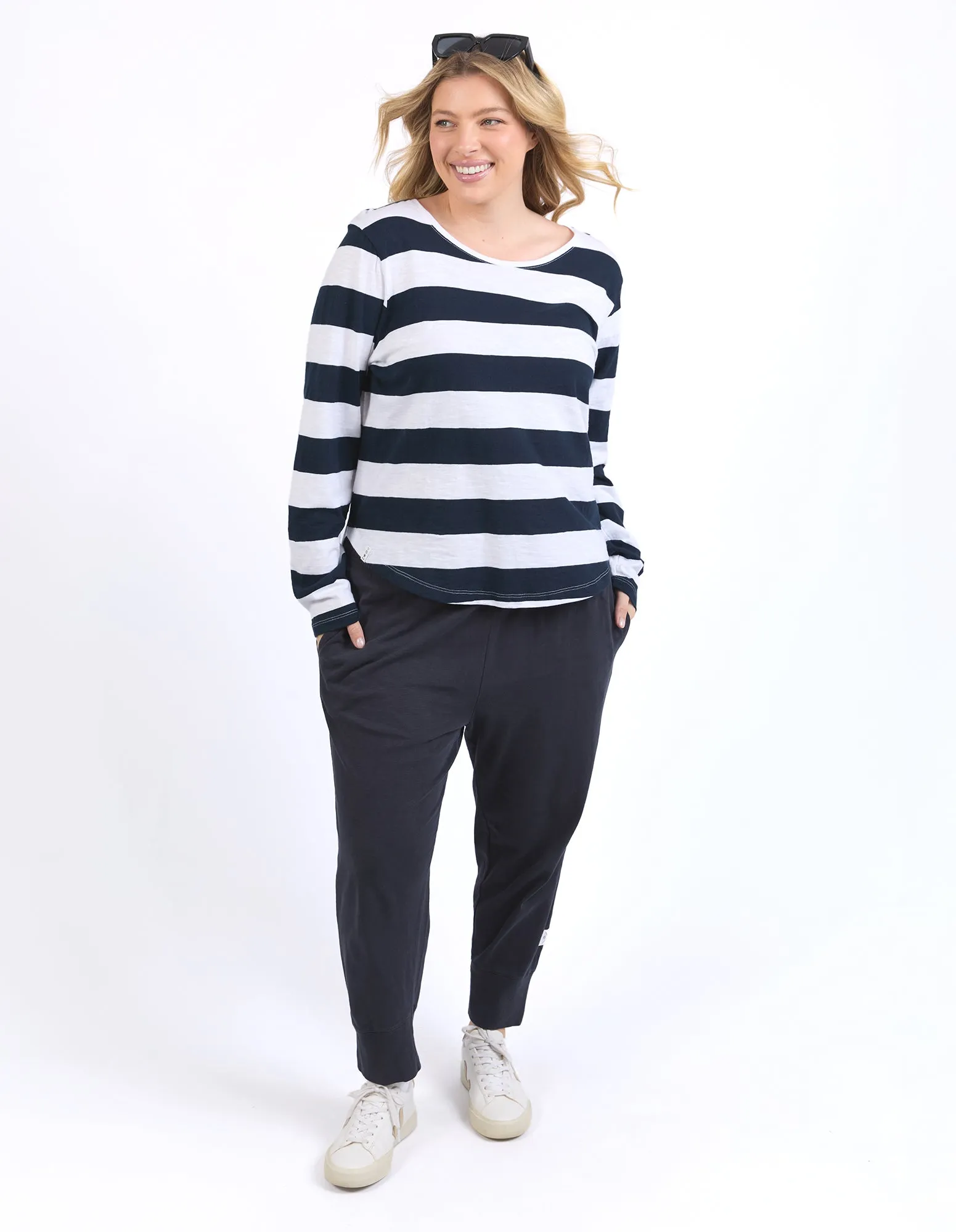 Spritz Stripe Long Sleeve Navy sold by Elm Lifestyle product image thumbnail 3