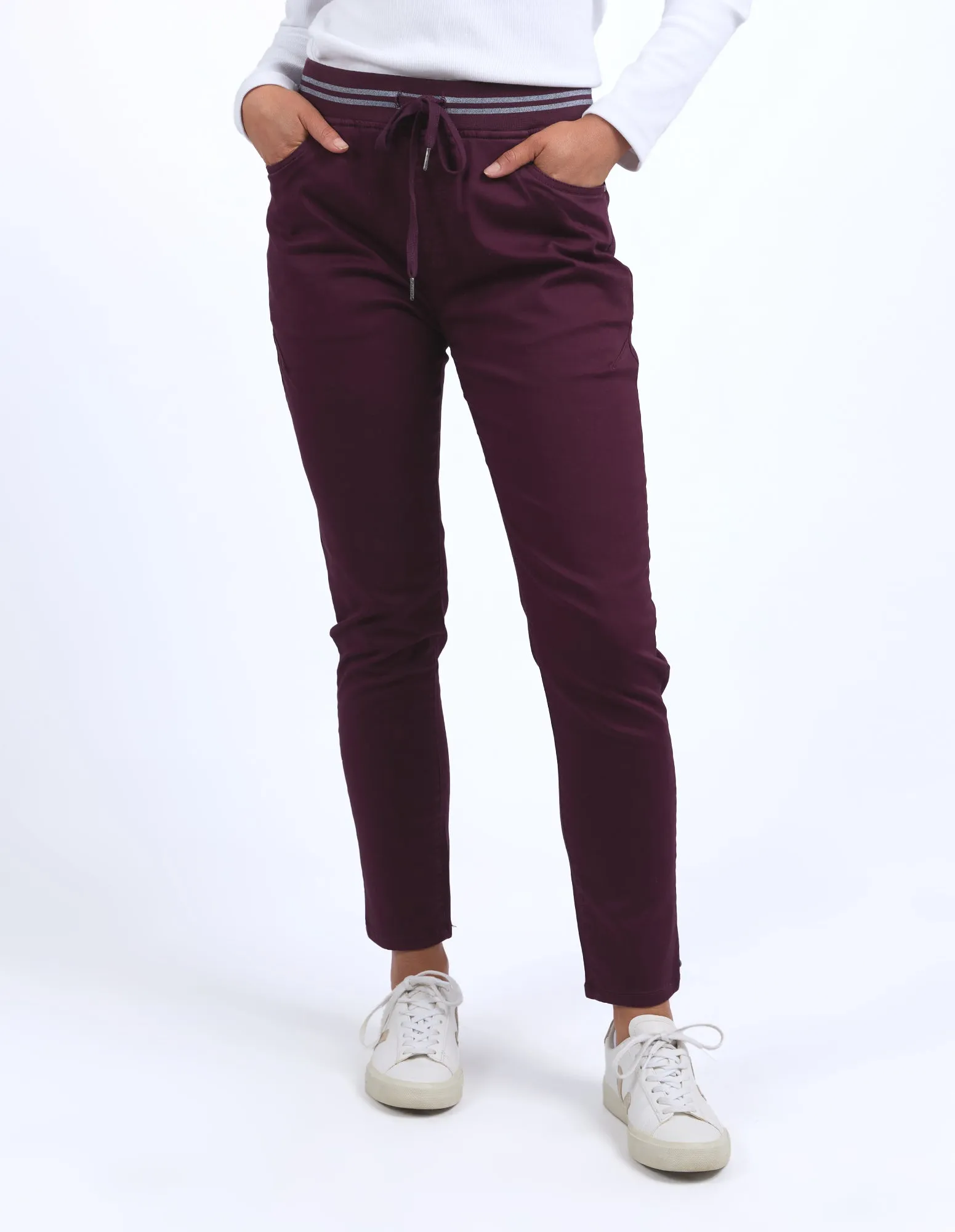 Margo Jogger Merlot sold by Elm Lifestyle