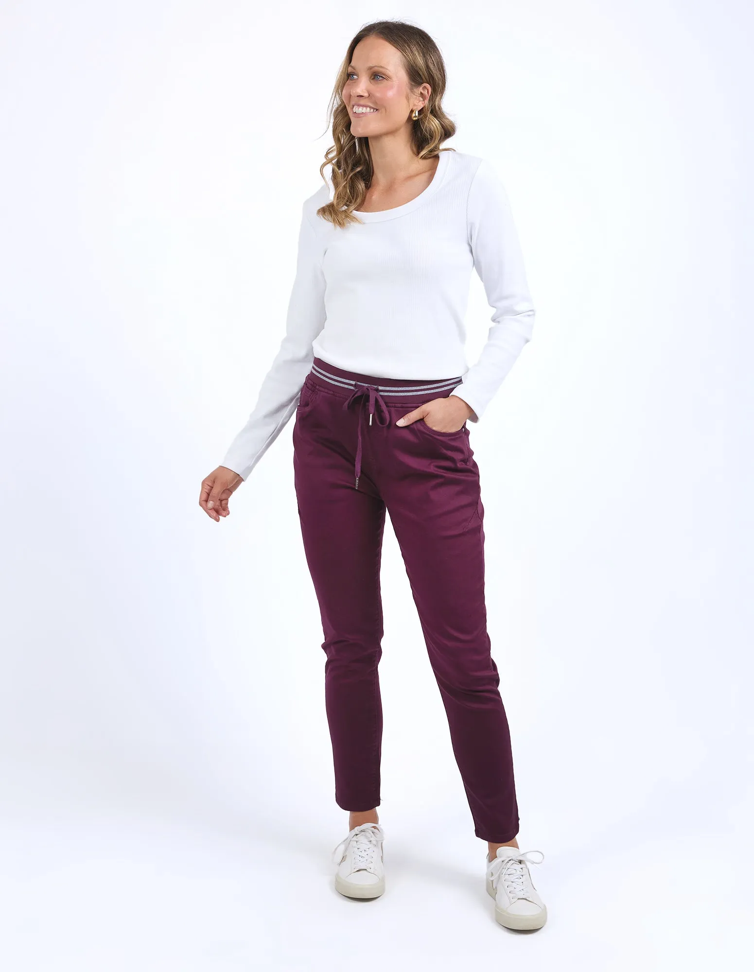 Margo Jogger Merlot sold by Elm Lifestyle product image thumbnail 2