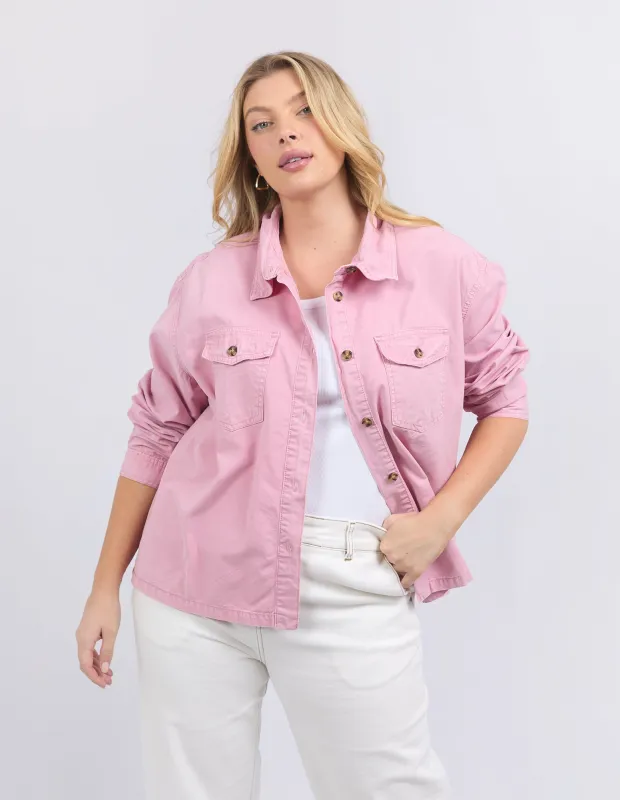 Lucy Denim Jacket Soft Pink sold by Elm Lifestyle