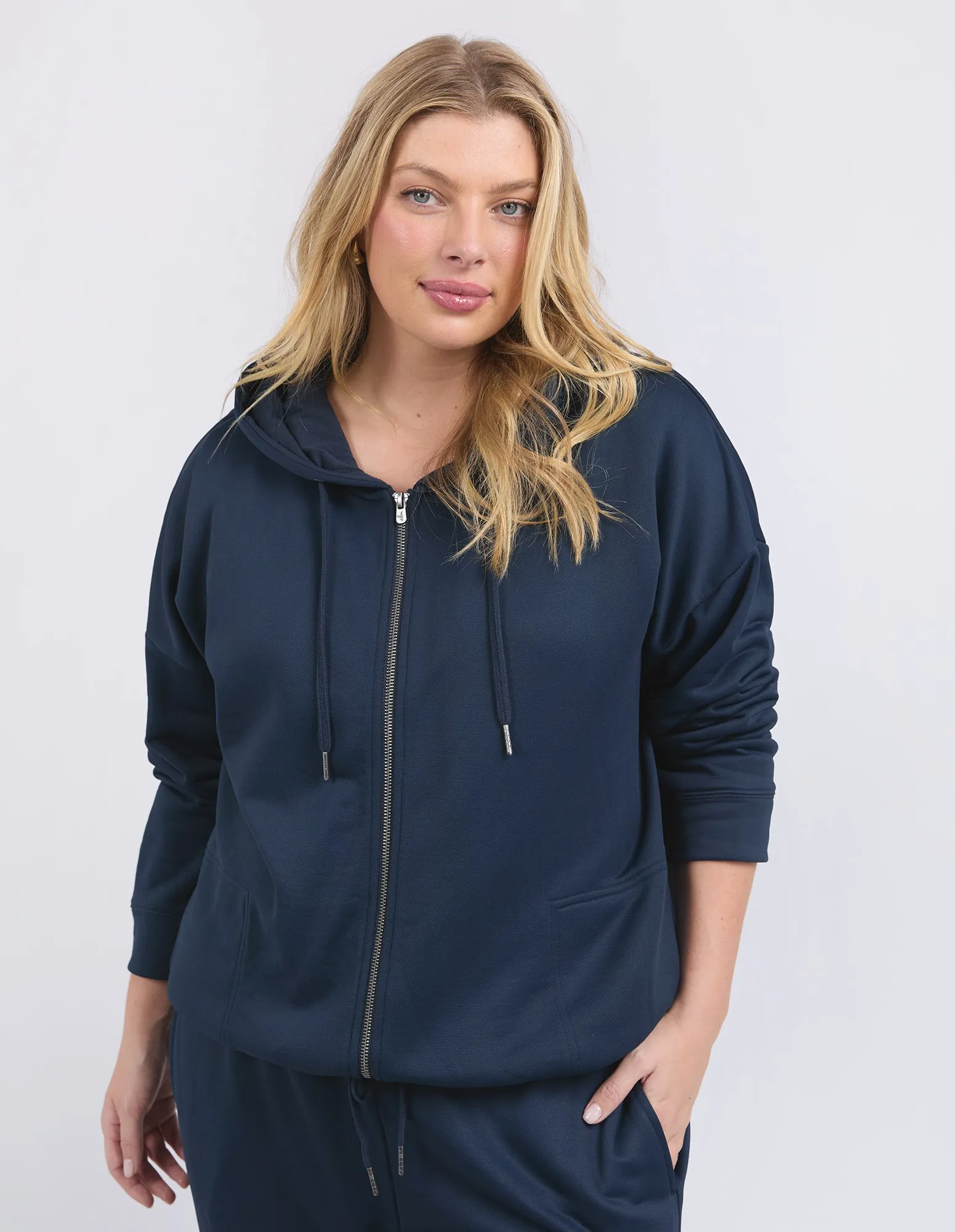 Gracie Zip Hoodie Navy sold by Elm Lifestyle