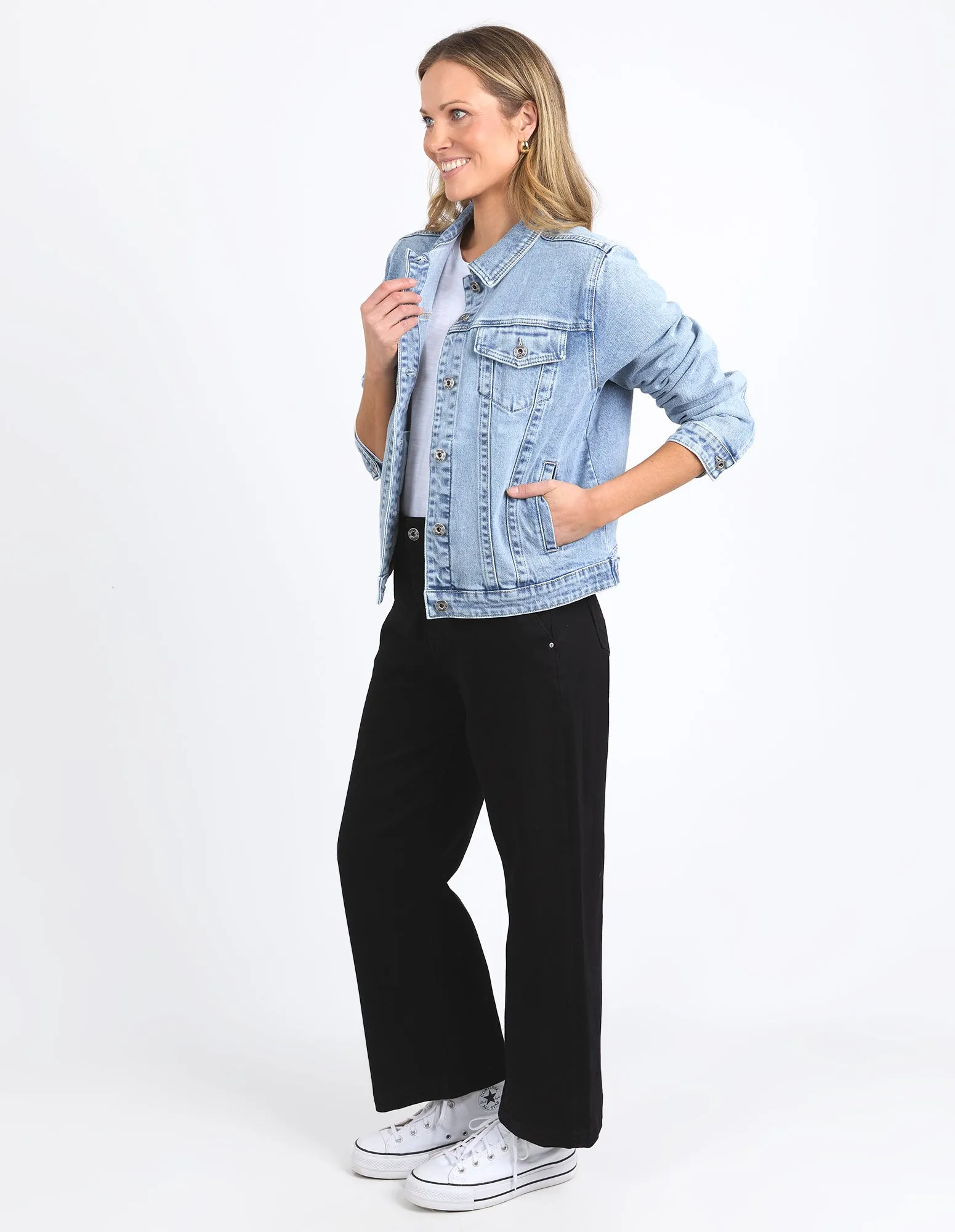 Becca Denim Jacket Light Blue Wash sold by Elm Lifestyle product image thumbnail 5