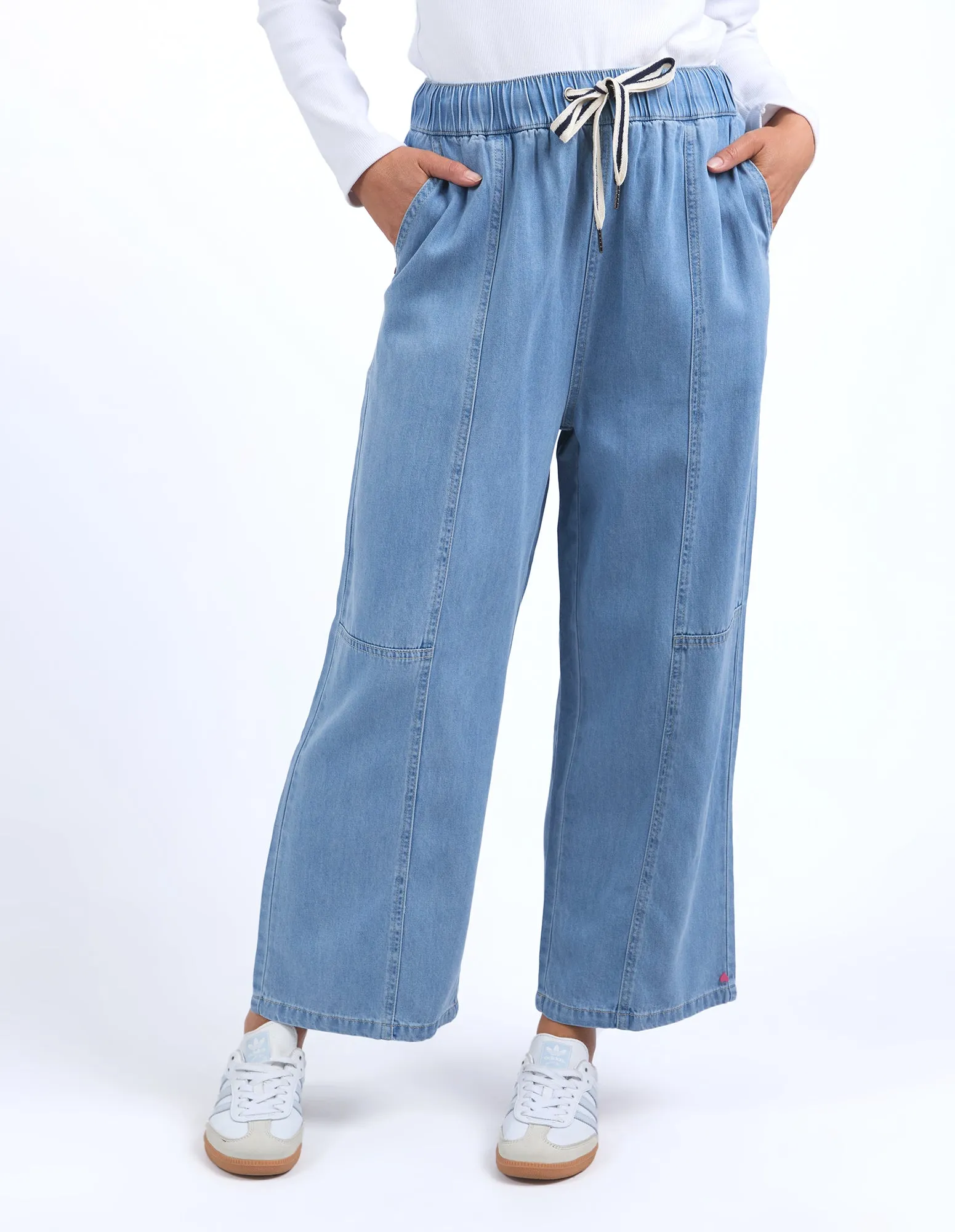 Neve Relaxed Denim Pant Light Blue sold by Elm Lifestyle
