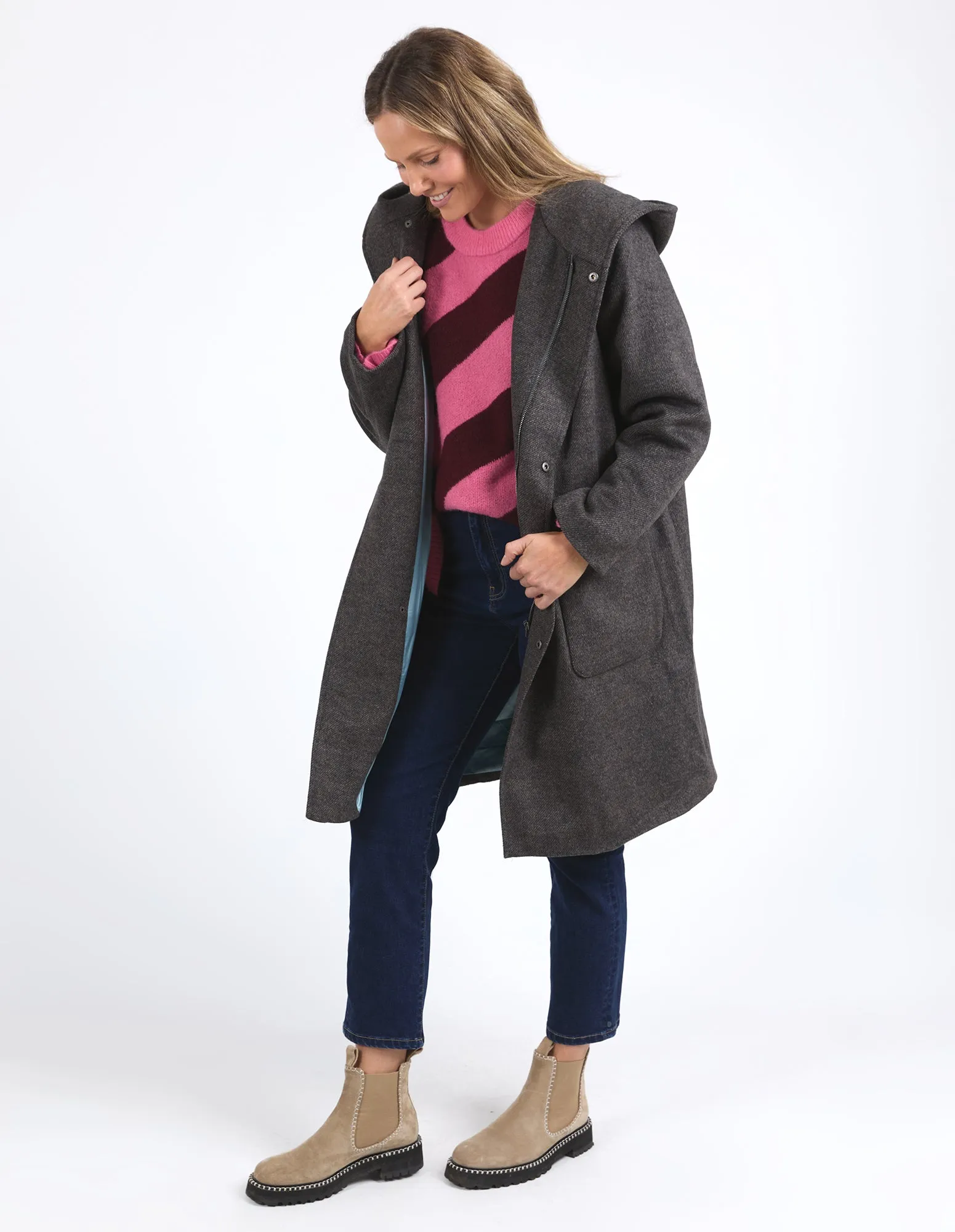 Jordan Coat Charchoal Marle sold by Elm Lifestyle product image thumbnail 4