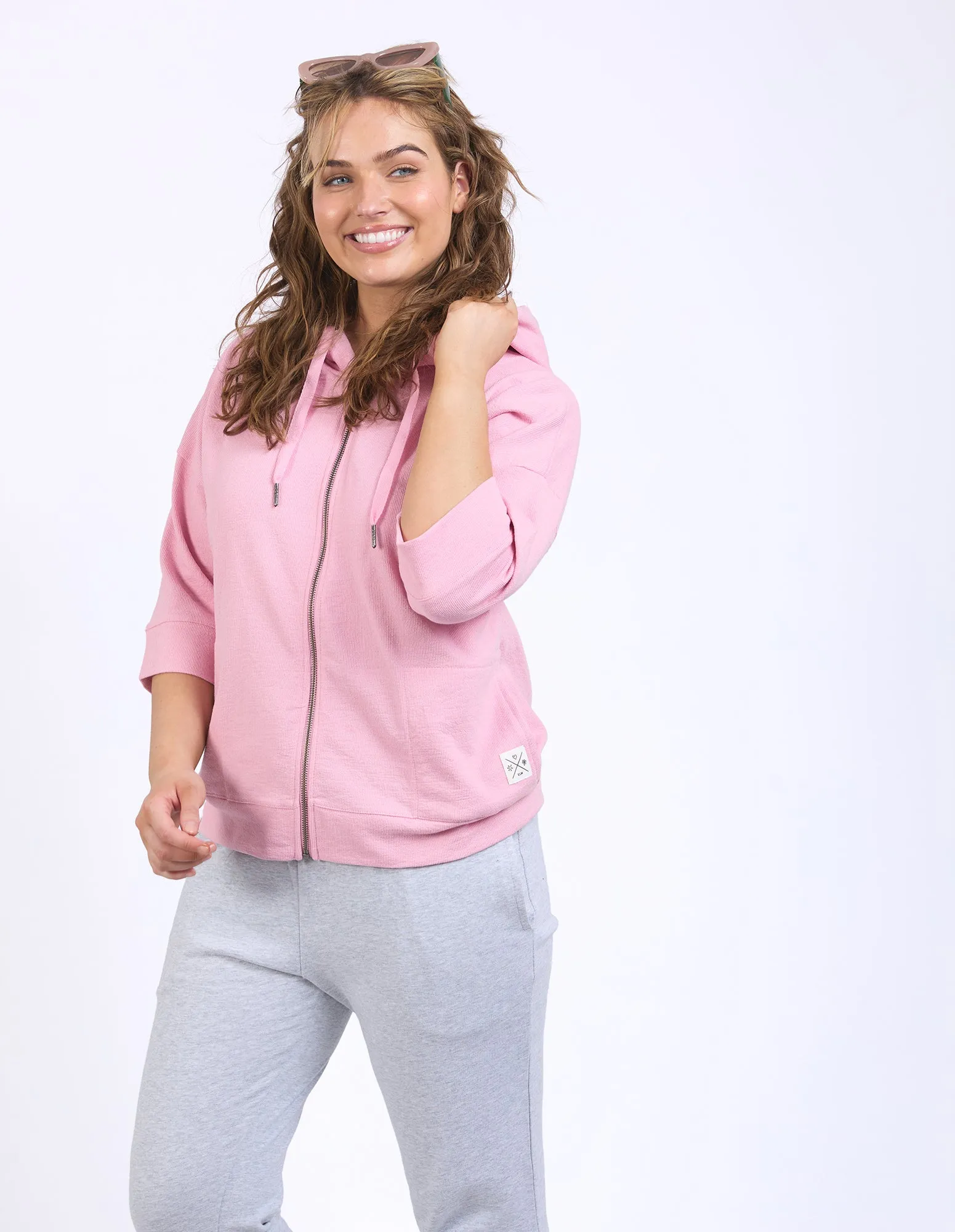 Beachy Zip Hoodie Soft Pink sold by Elm Lifestyle product image thumbnail 4
