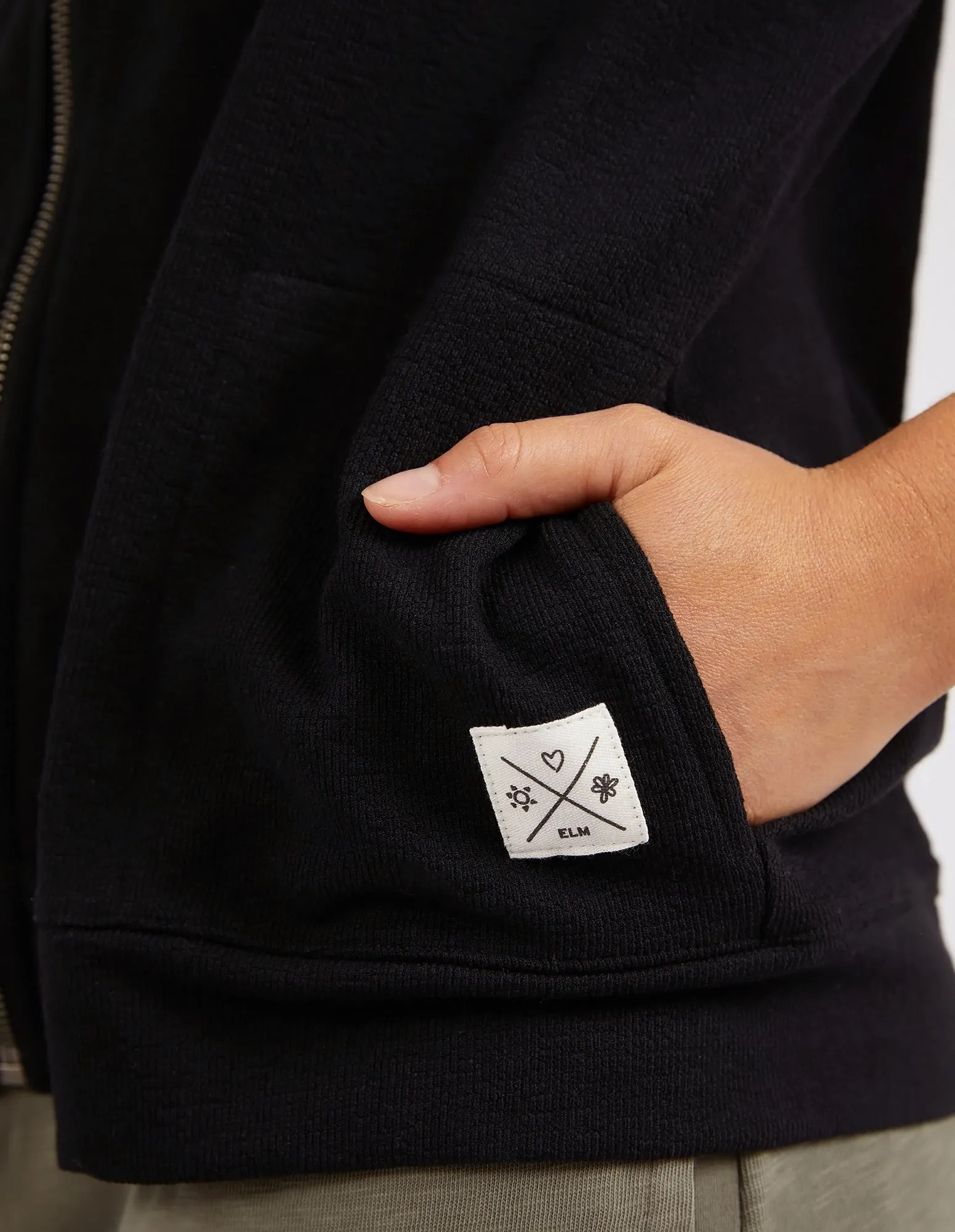 Beachy Zip Hoodie Black sold by Elm Lifestyle product image thumbnail 5