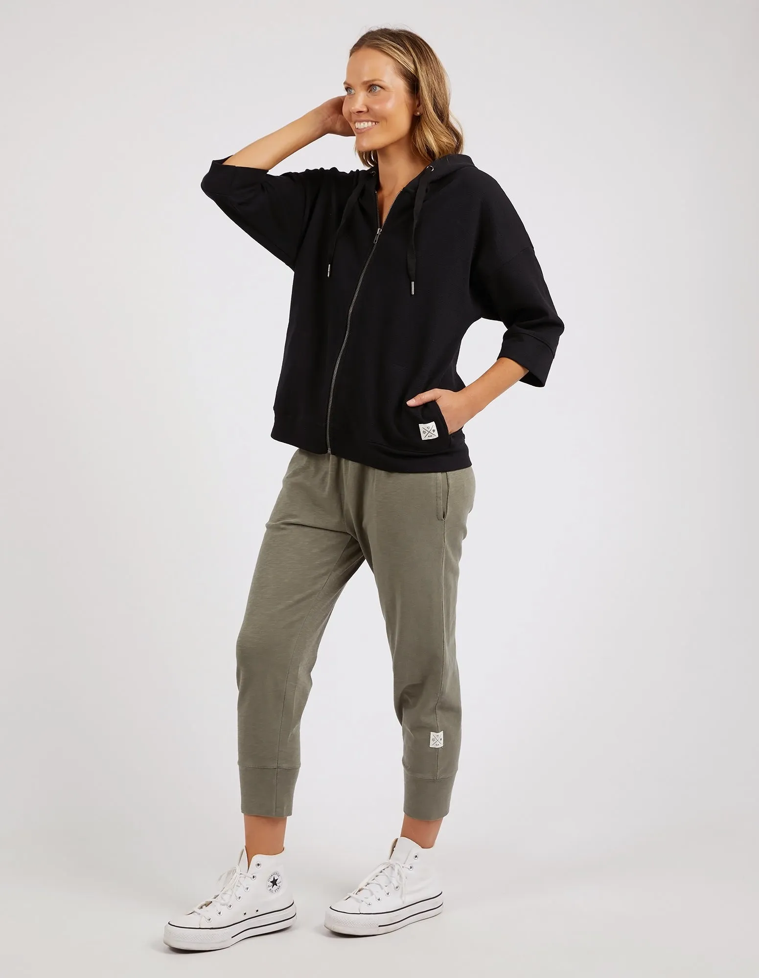 Beachy Zip Hoodie Black sold by Elm Lifestyle product image thumbnail 4