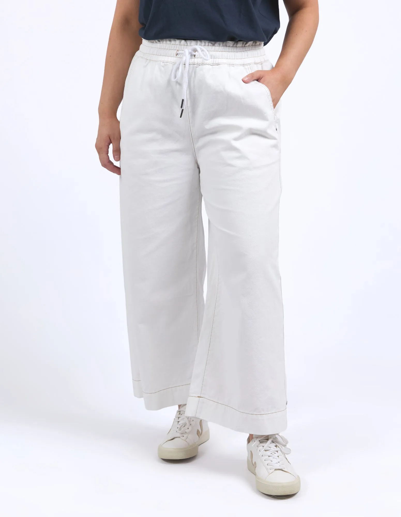 Greta Wide Leg Pant Vintage White sold by Elm Lifestyle product image thumbnail 2