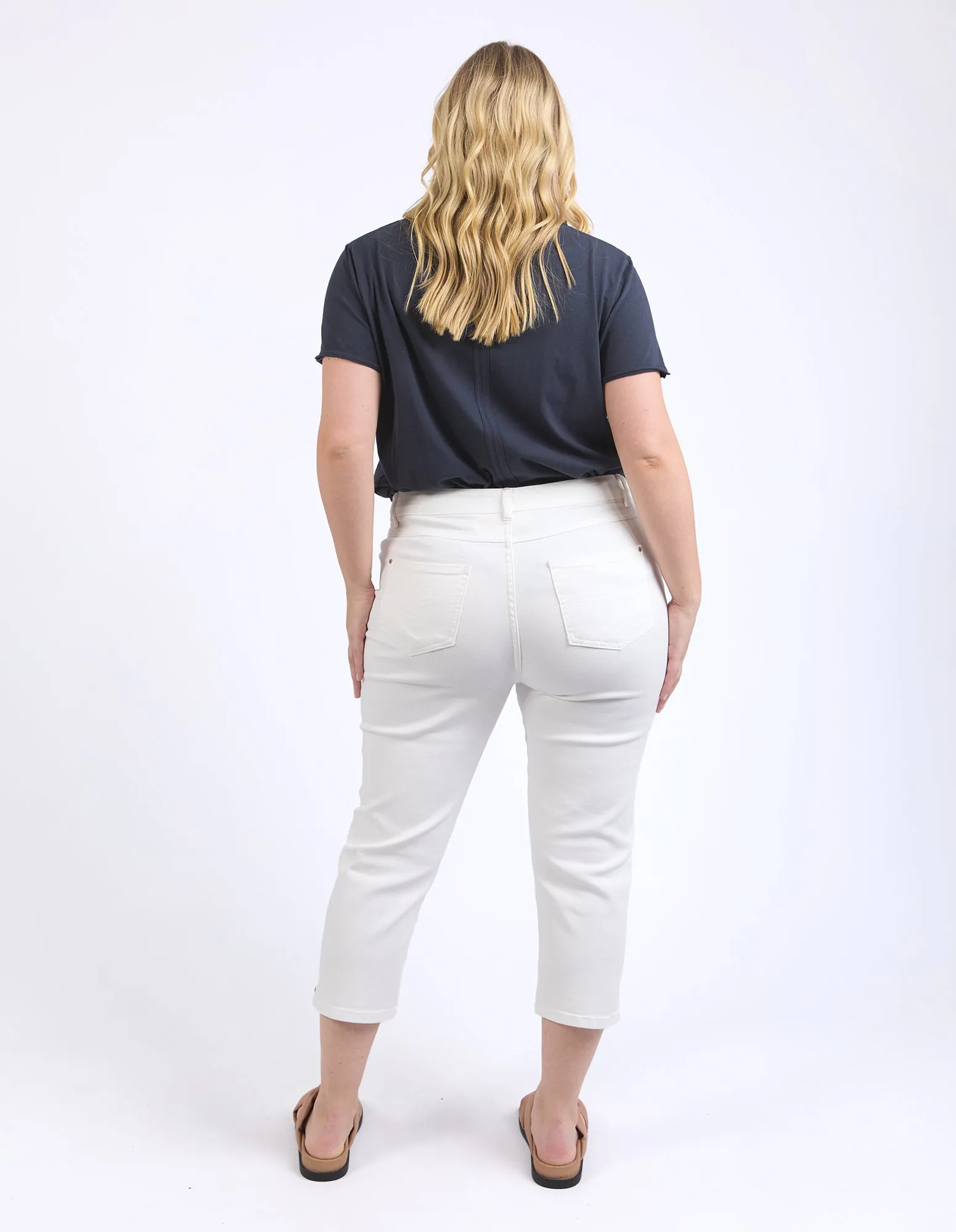 Mollie Capri Pant White sold by Elm Lifestyle product image thumbnail 4