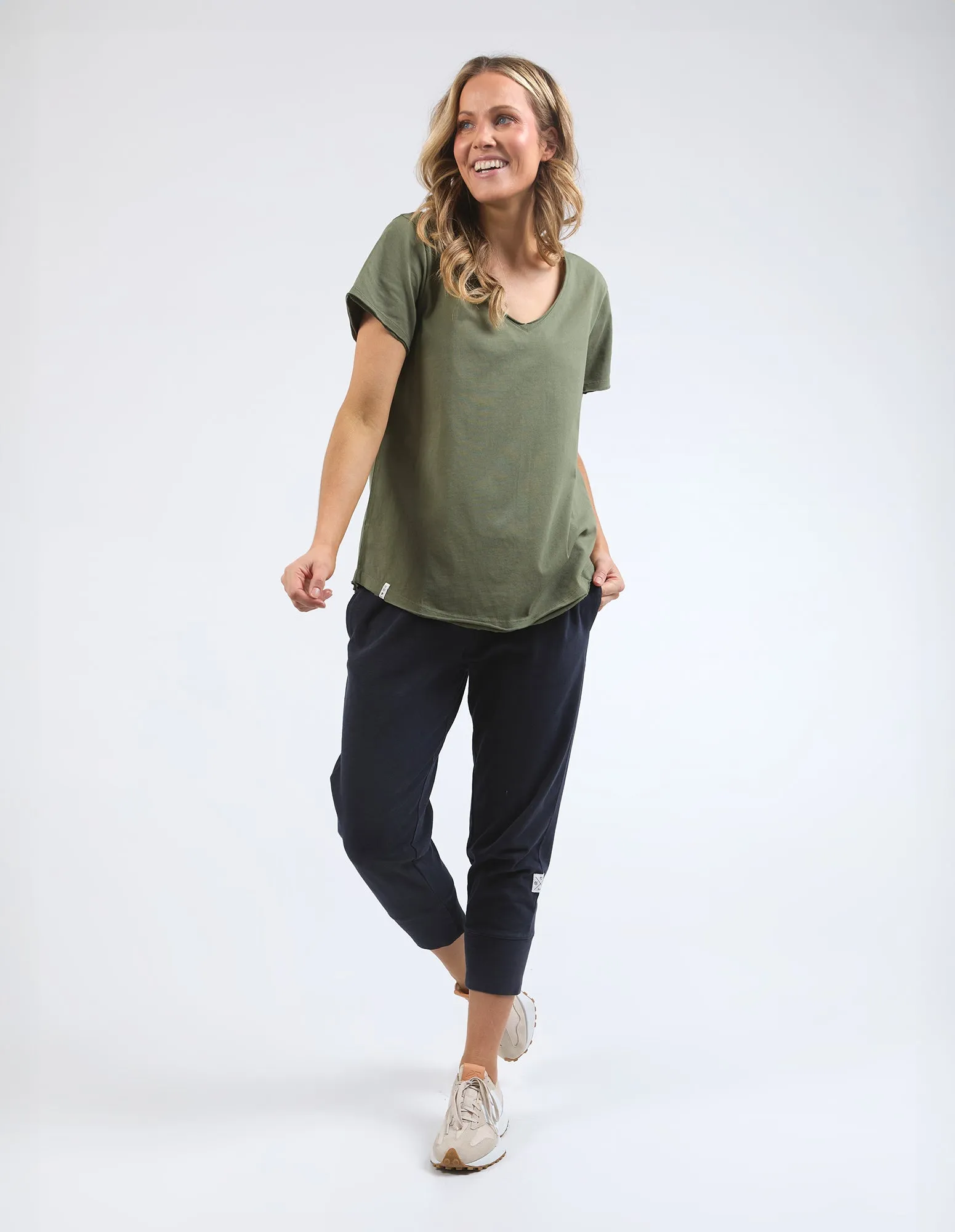 Pima Vee Tee Khaki sold by Elm Lifestyle product image thumbnail 2