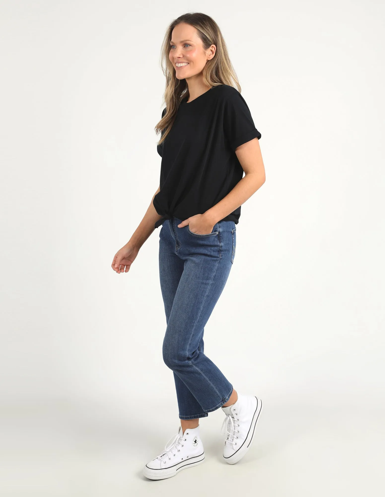 Knot Short Sleeve Tee Black sold by Elm Lifestyle product image thumbnail 4