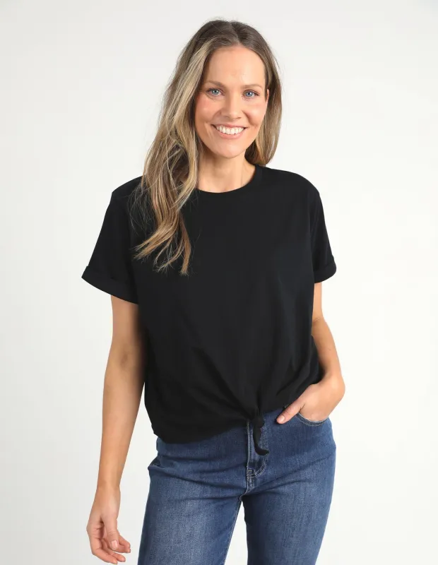 Knot Short Sleeve Tee Black sold by Elm Lifestyle