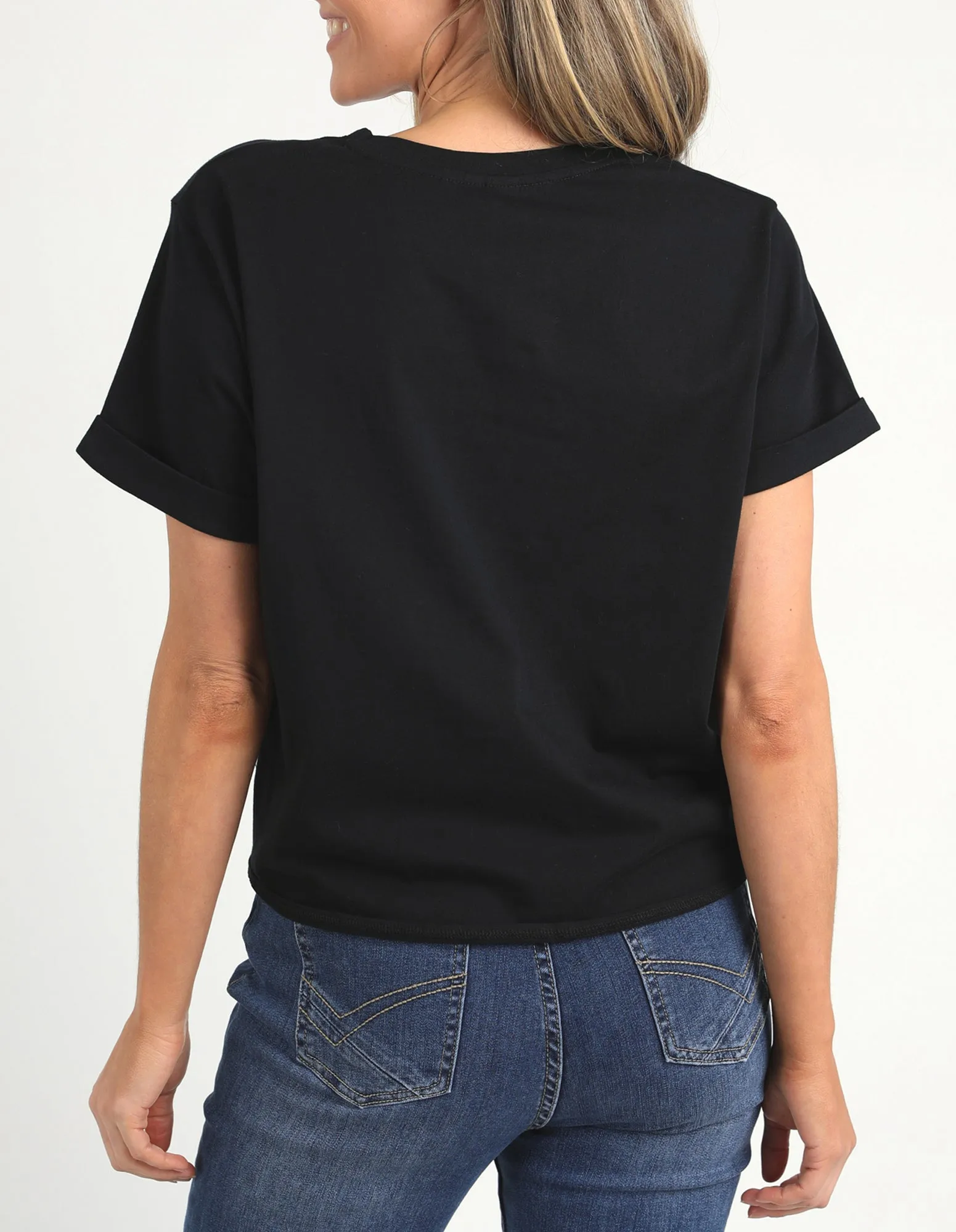 Knot Short Sleeve Tee Black sold by Elm Lifestyle product image thumbnail 3