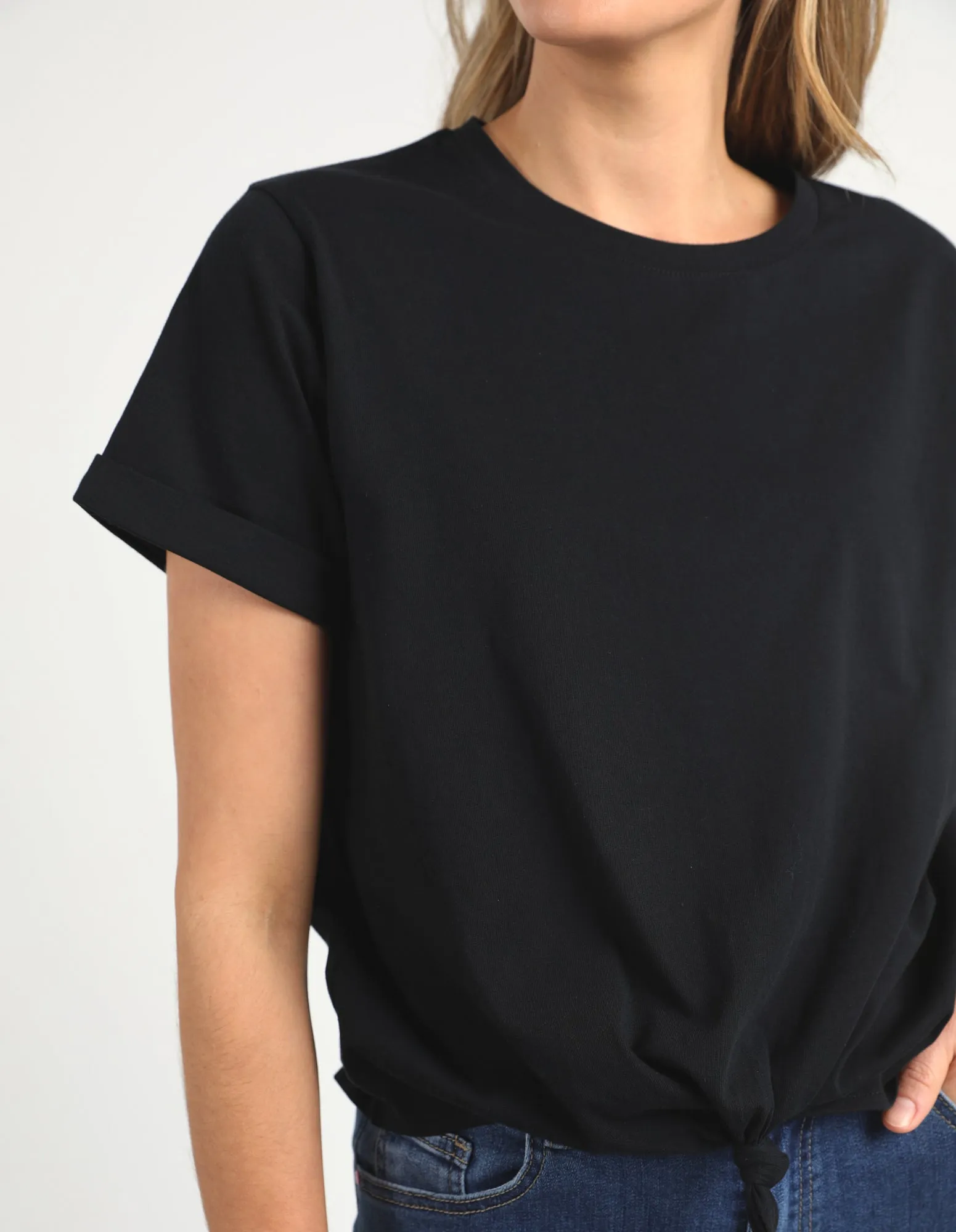 Knot Short Sleeve Tee Black sold by Elm Lifestyle product image thumbnail 5