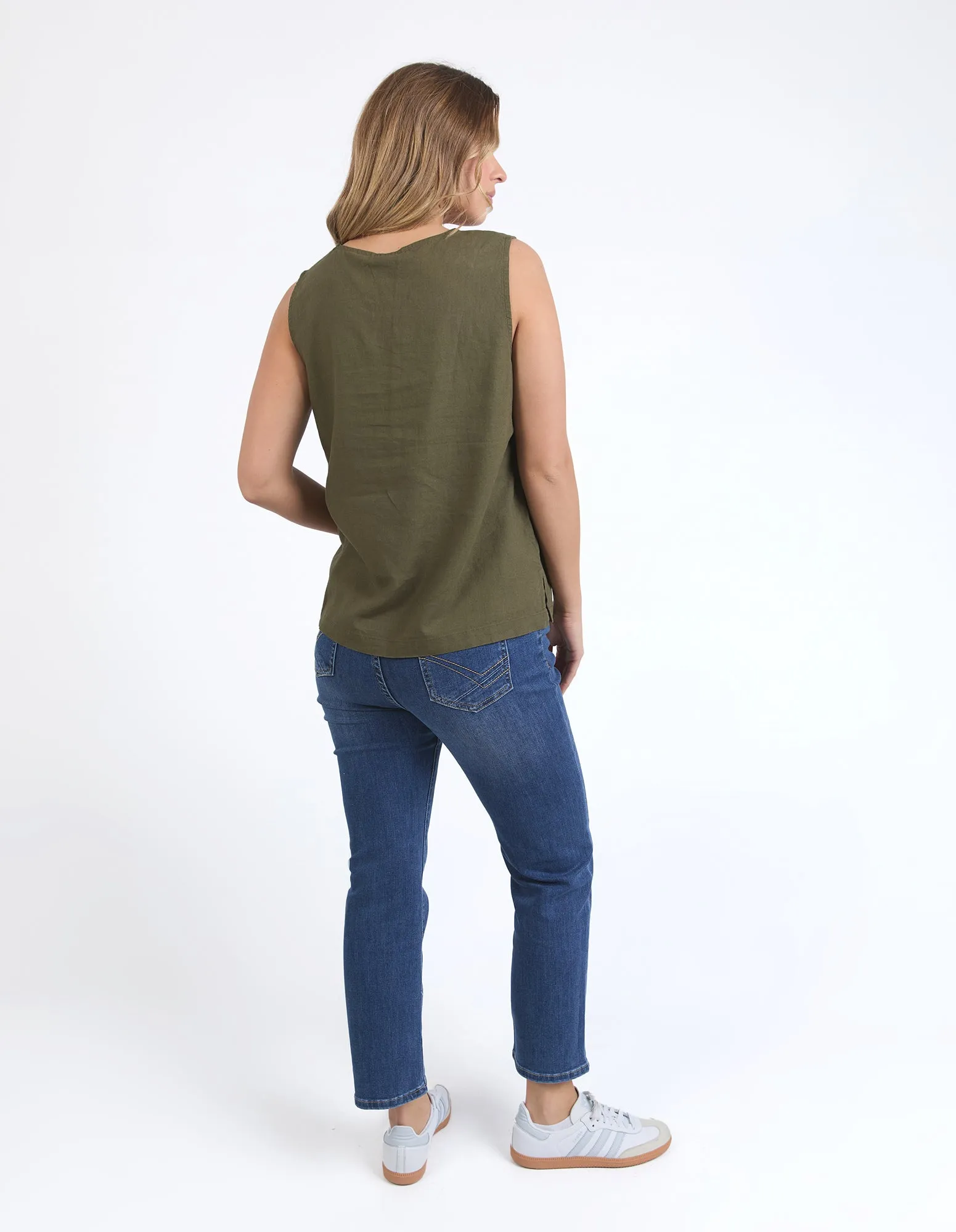 Curtis Woven Tank Clover sold by Elm Lifestyle product image thumbnail 4