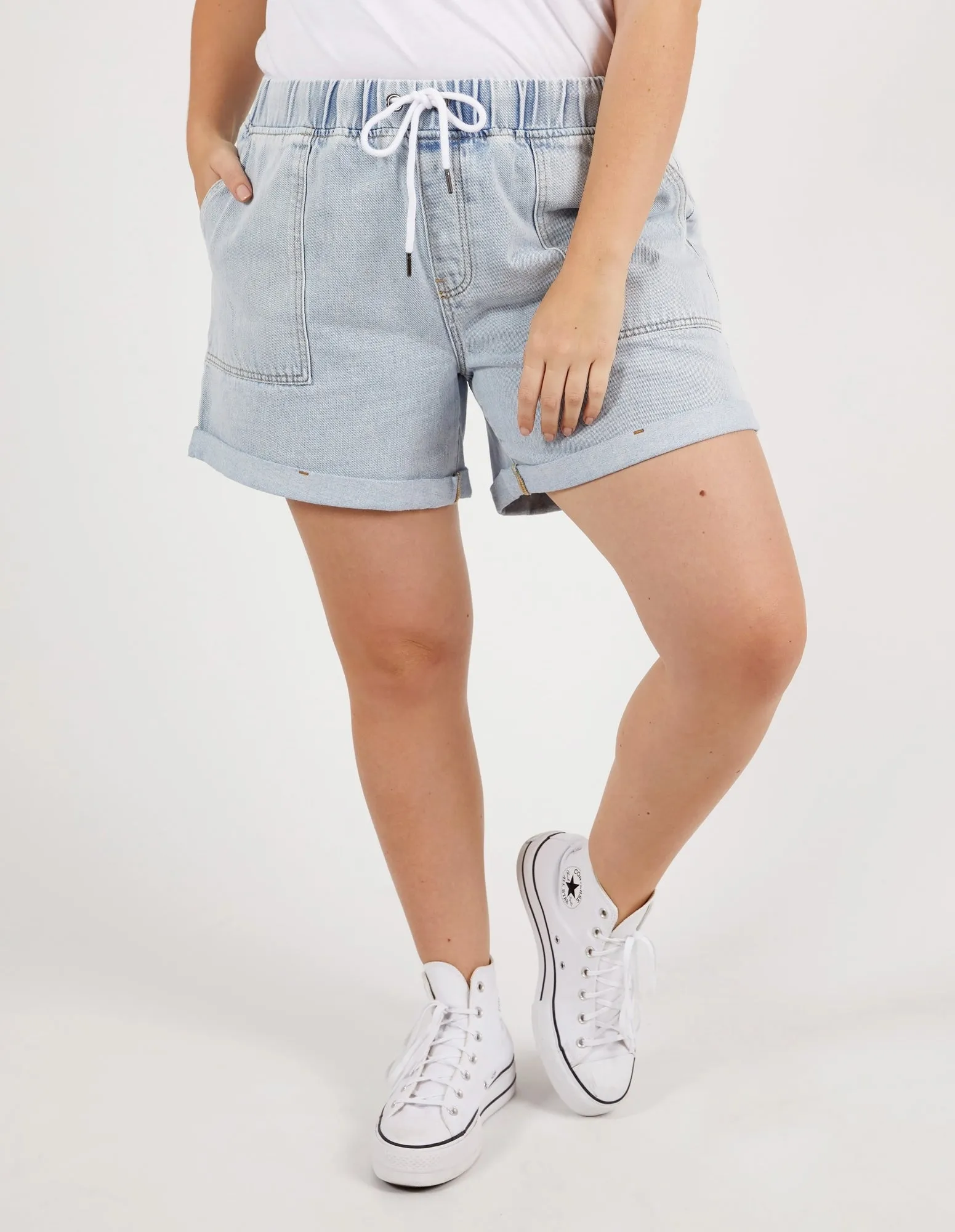 Emma Relaxed Denim Short Light Blue Wash sold by Elm Lifestyle product image thumbnail 2