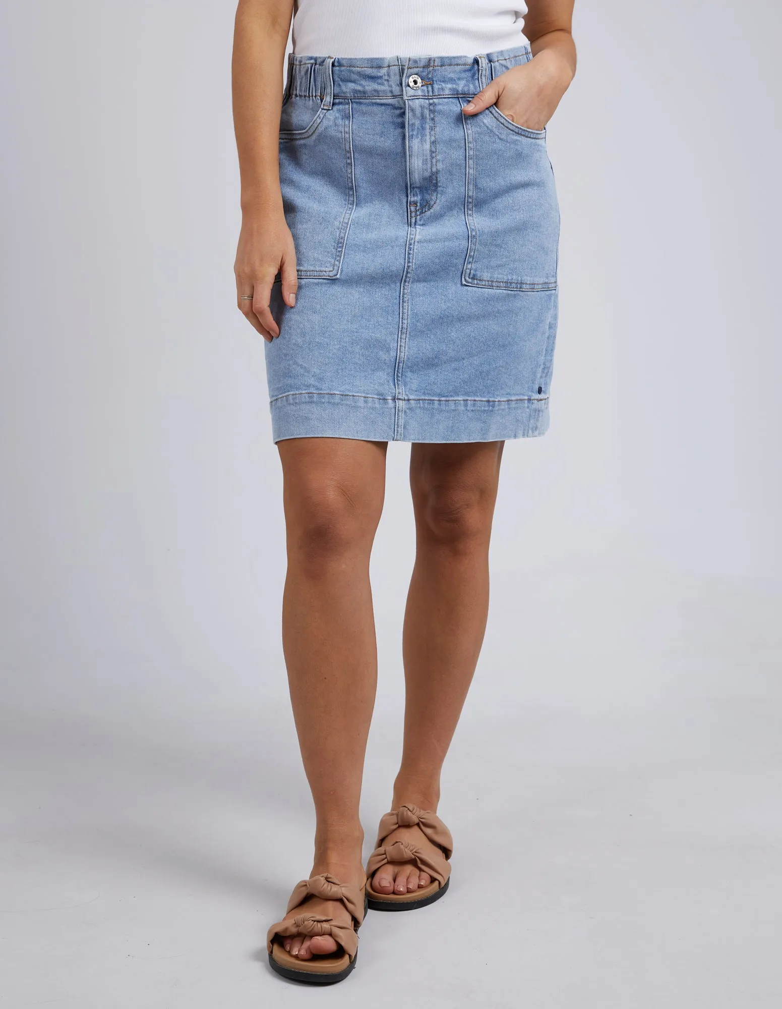 Atlas Denim Skirt Blue sold by Elm Lifestyle