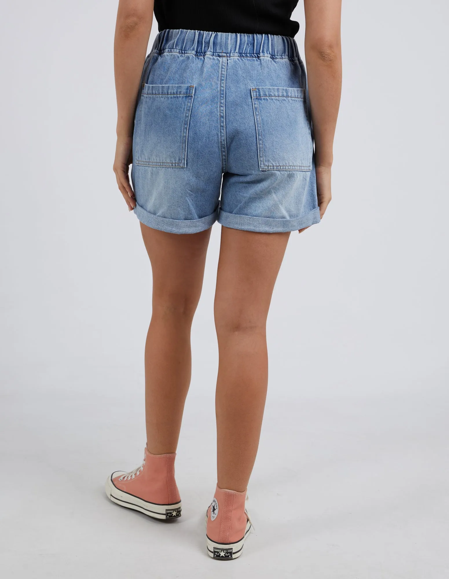 Emma Relaxed Denim Short Mid Blue Wash sold by Elm Lifestyle product image thumbnail 3