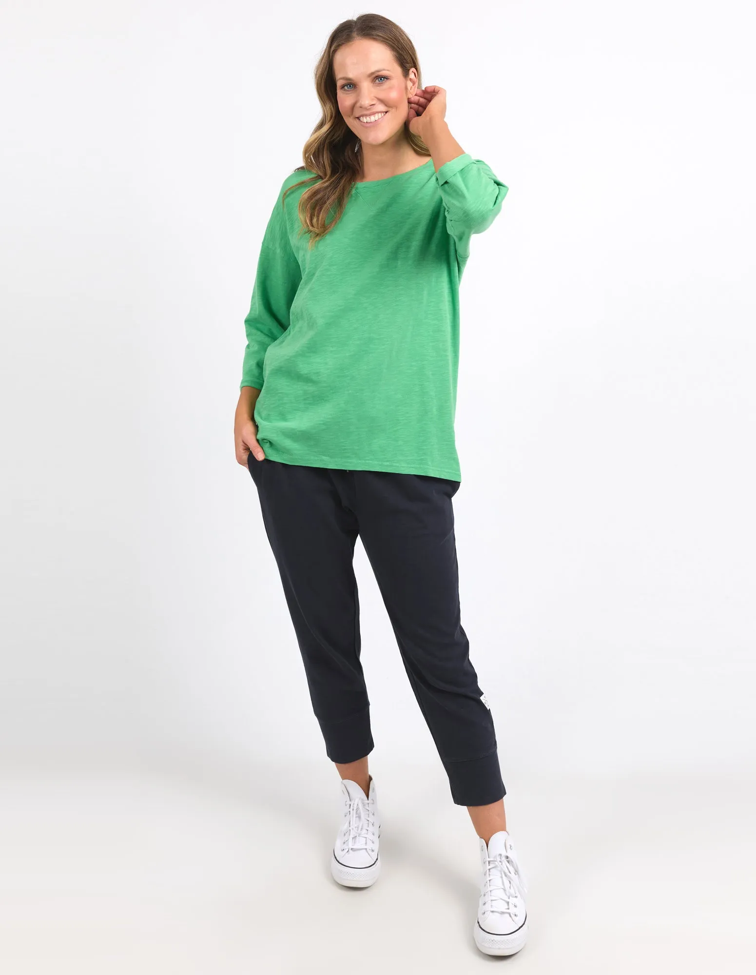 Annie 3/4 Sleeve Tee Greenbriar sold by Elm Lifestyle product image thumbnail 2