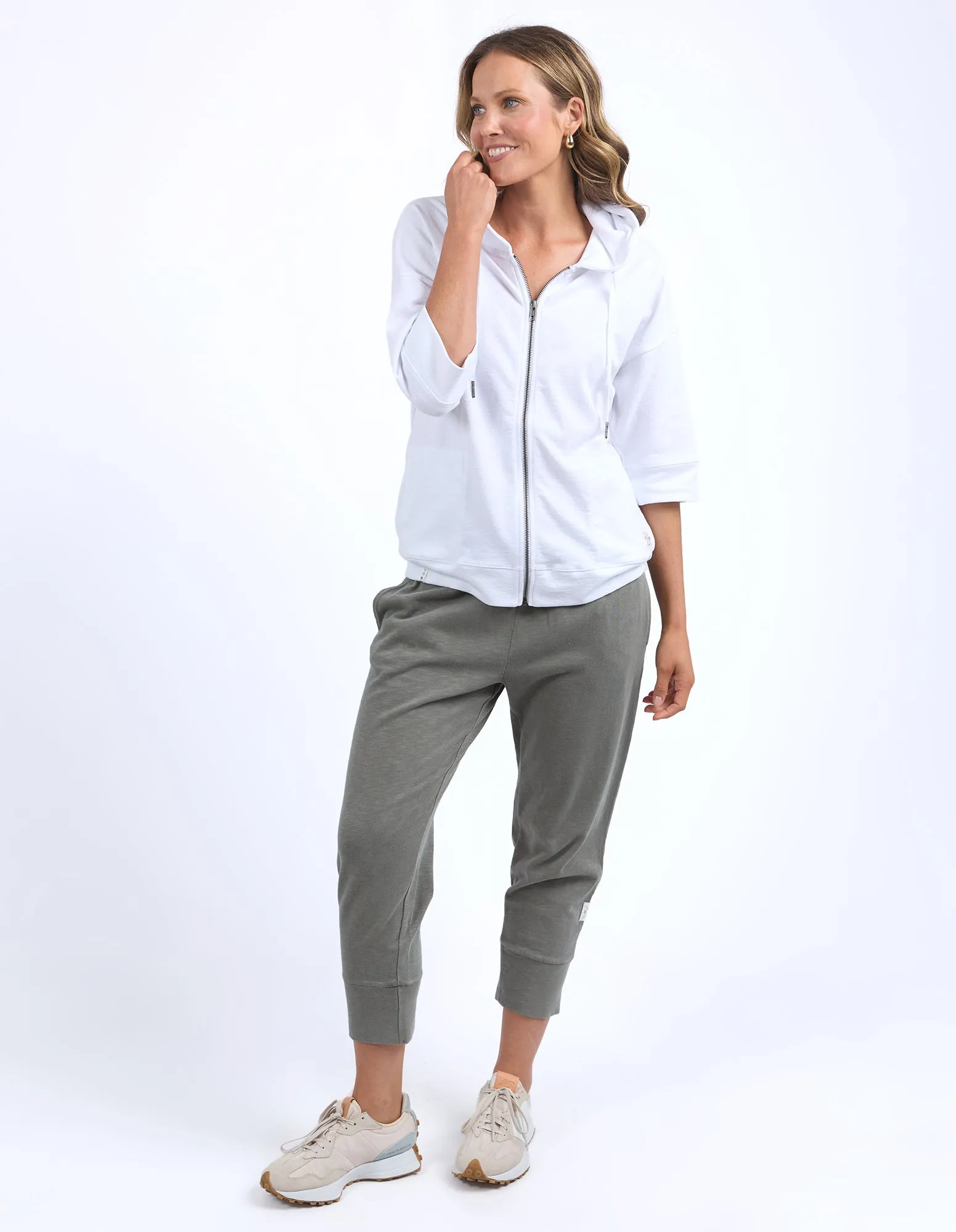 Beachy Zip Hoodie White sold by Elm Lifestyle product image thumbnail 2