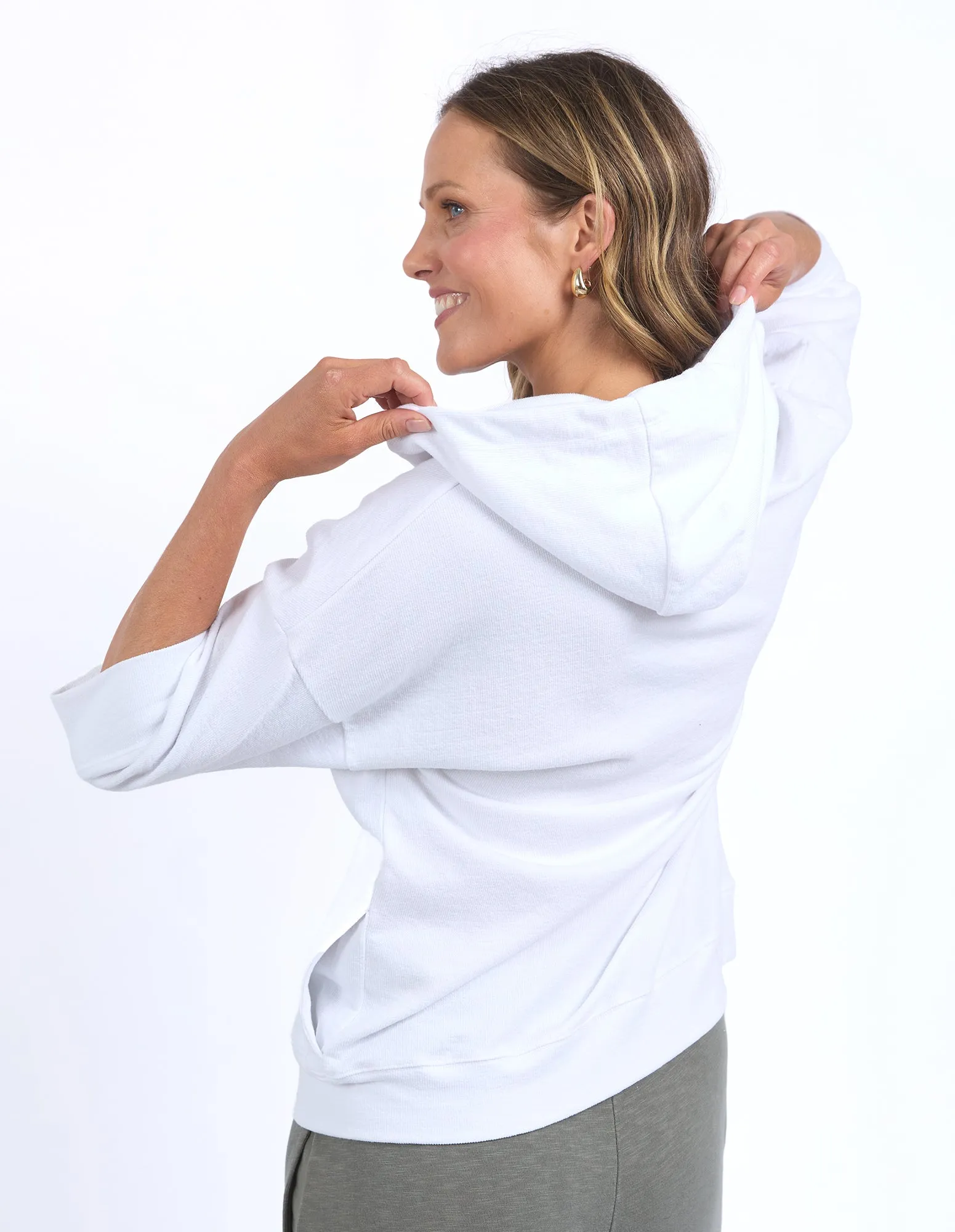 Beachy Zip Hoodie White sold by Elm Lifestyle product image thumbnail 3