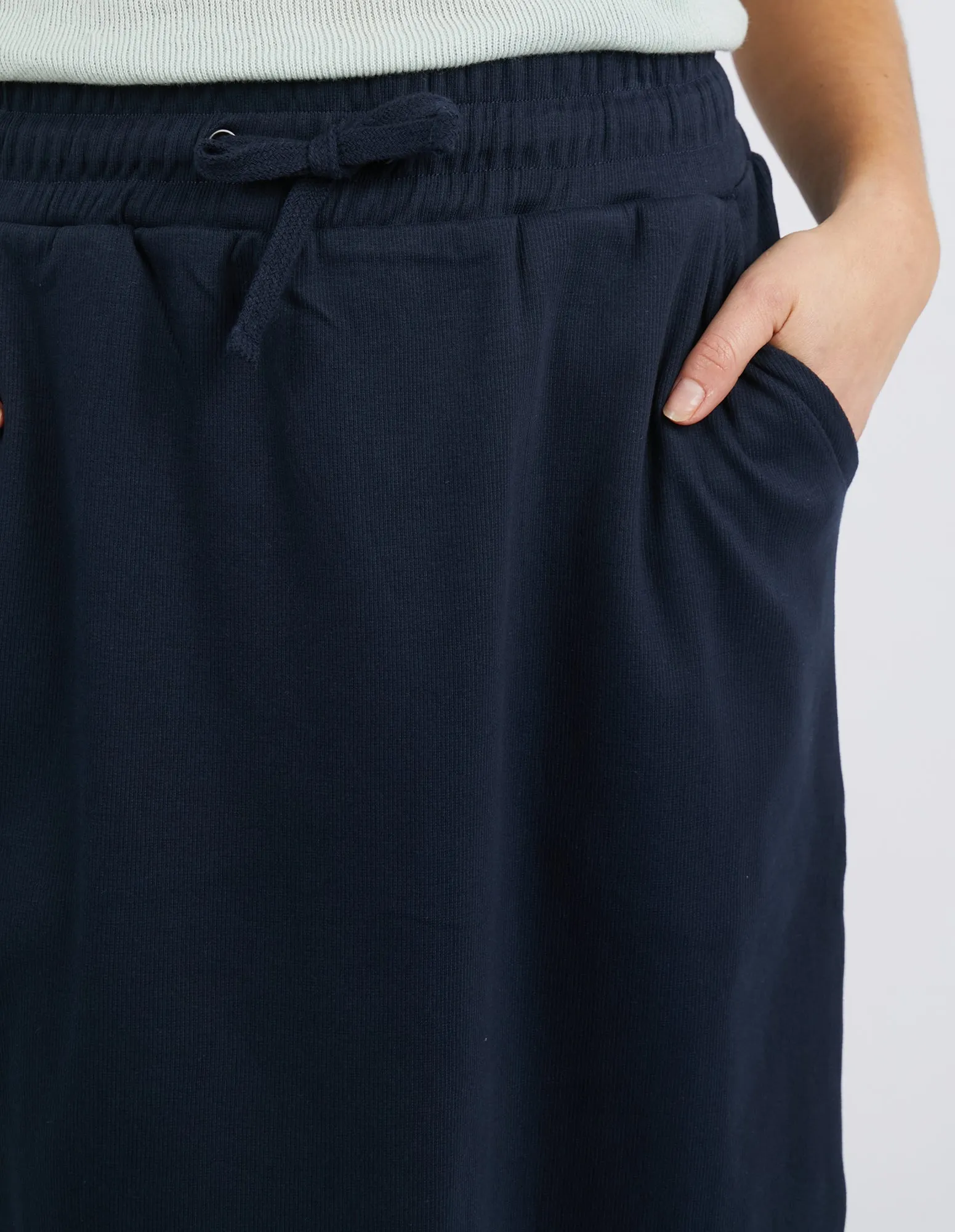 Rib Midi Skirt Dark Sapphire sold by Elm Lifestyle product image thumbnail 5