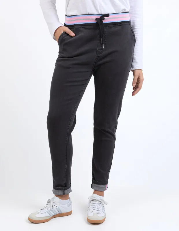 Melody Denim Jogger Washed Black sold by Elm Lifestyle