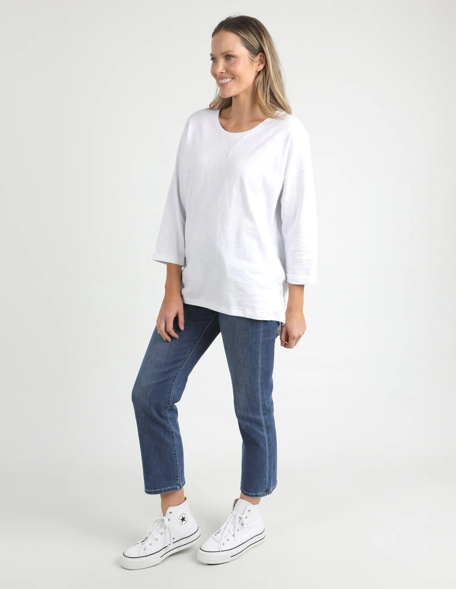 Annie 3/4 Sleeve Tee White sold by Elm Lifestyle product image thumbnail 4