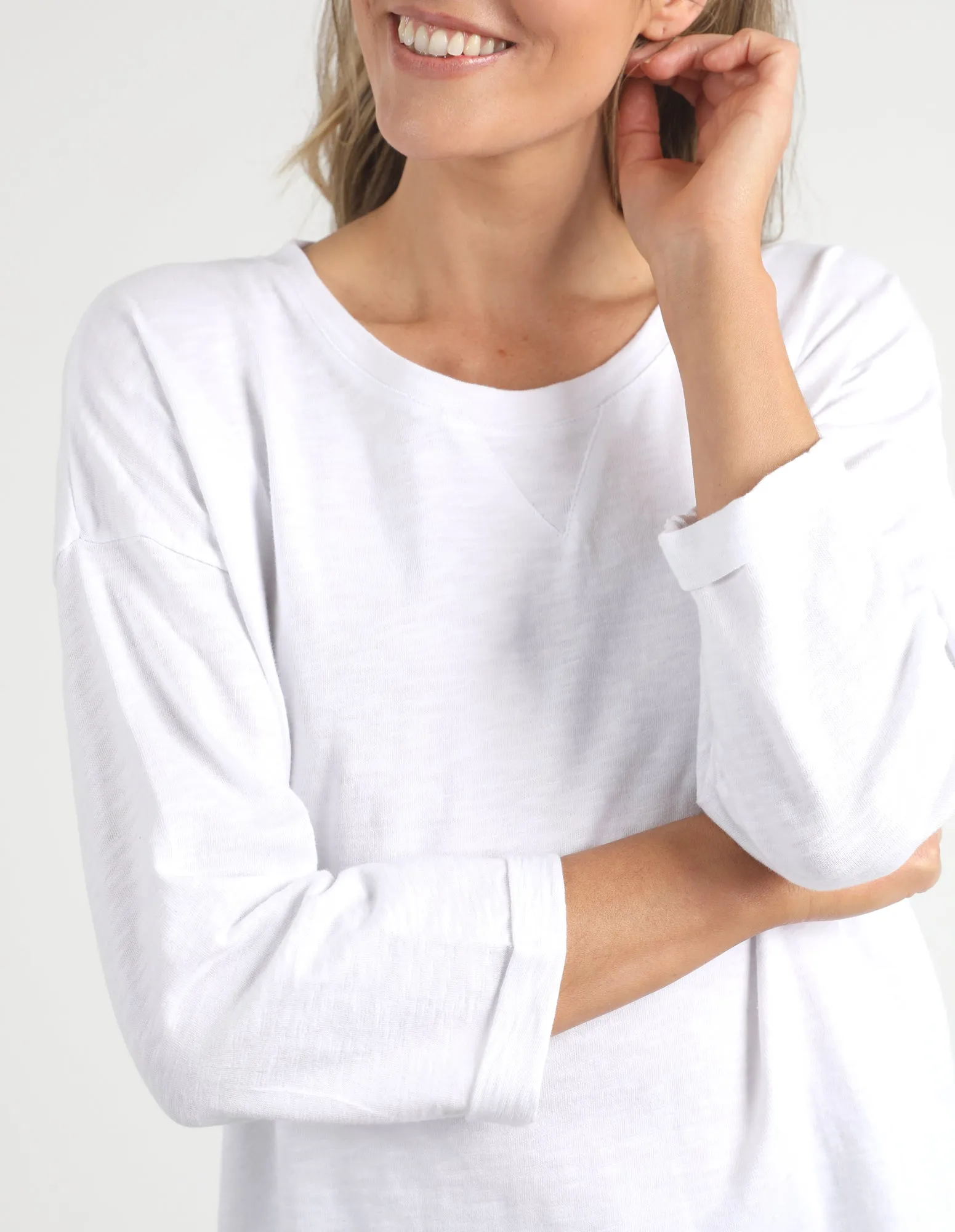 Annie 3/4 Sleeve Tee White sold by Elm Lifestyle product image thumbnail 5