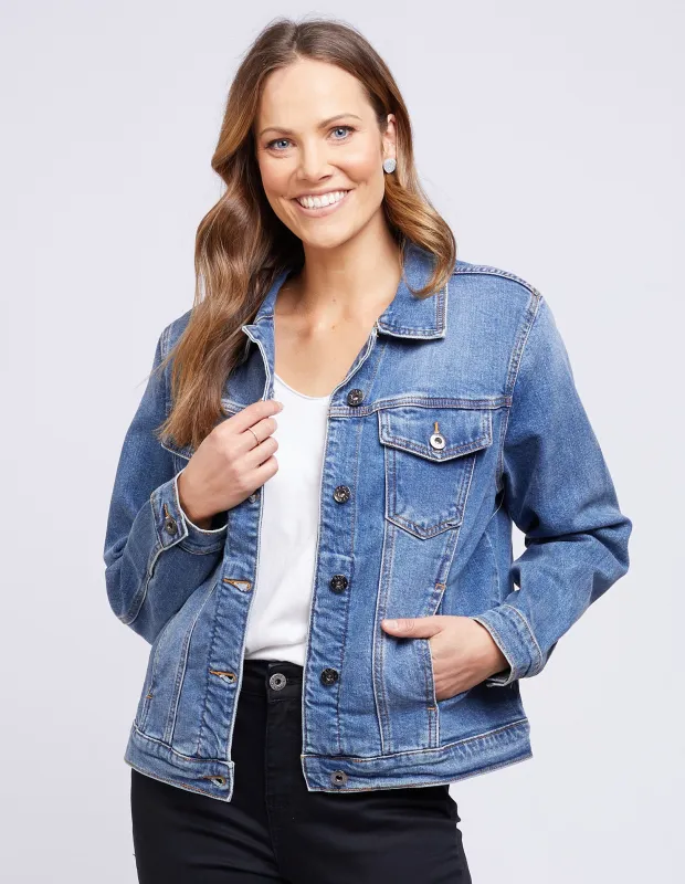 Angie Denim Jacket Blue sold by Elm Lifestyle