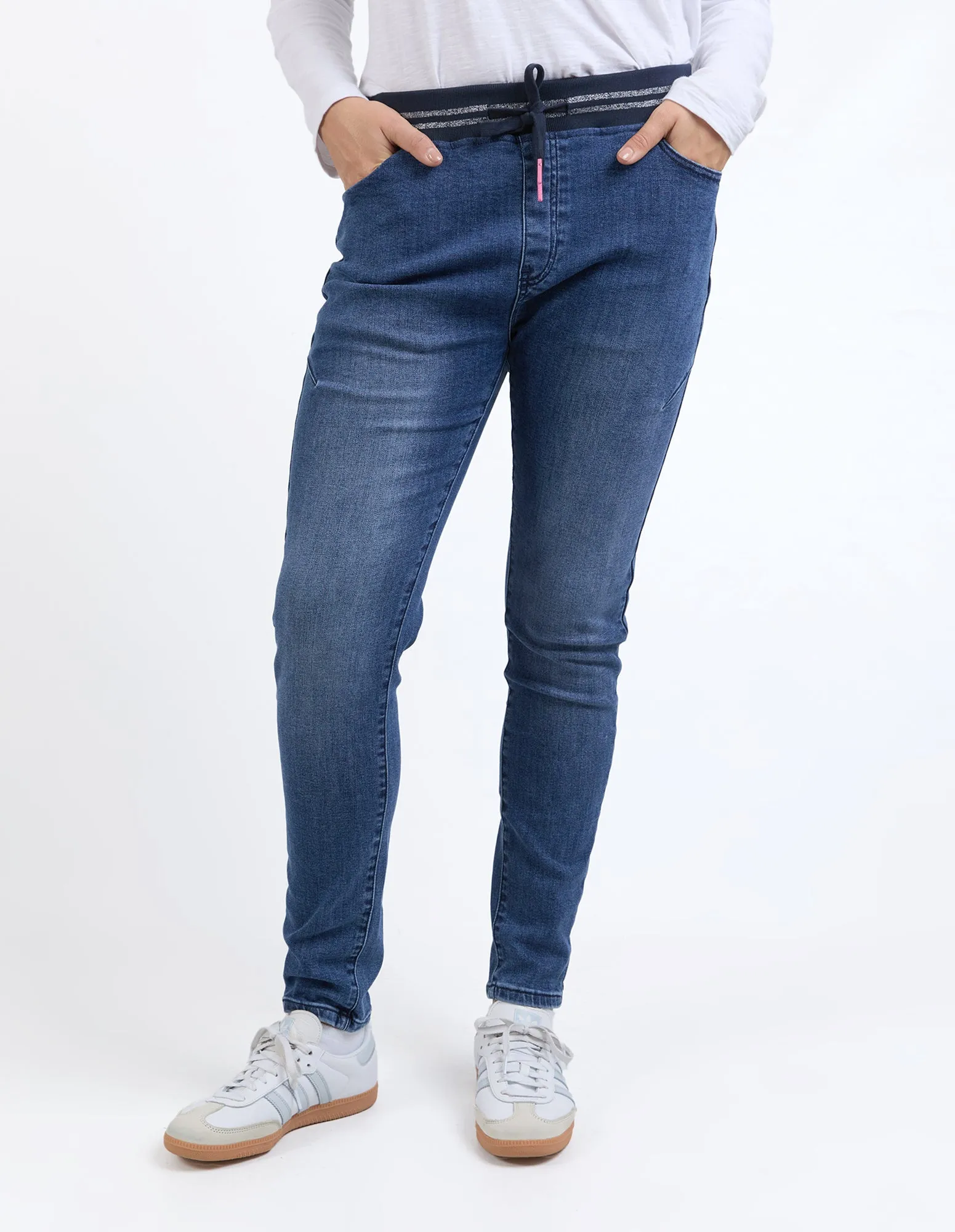 Melody Denim Jogger Dusty Blue sold by Elm Lifestyle