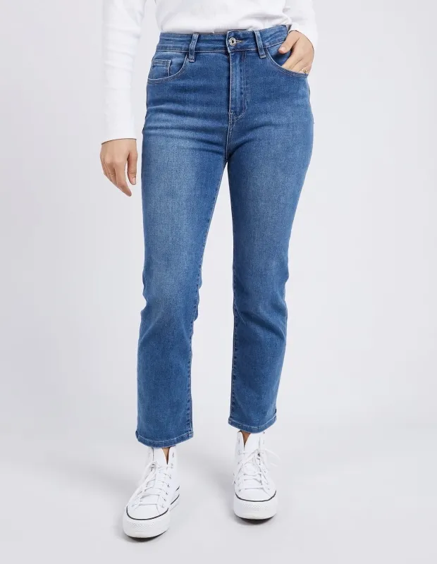 Ada Straight Leg Jean Washed Blue Denim sold by Elm Lifestyle