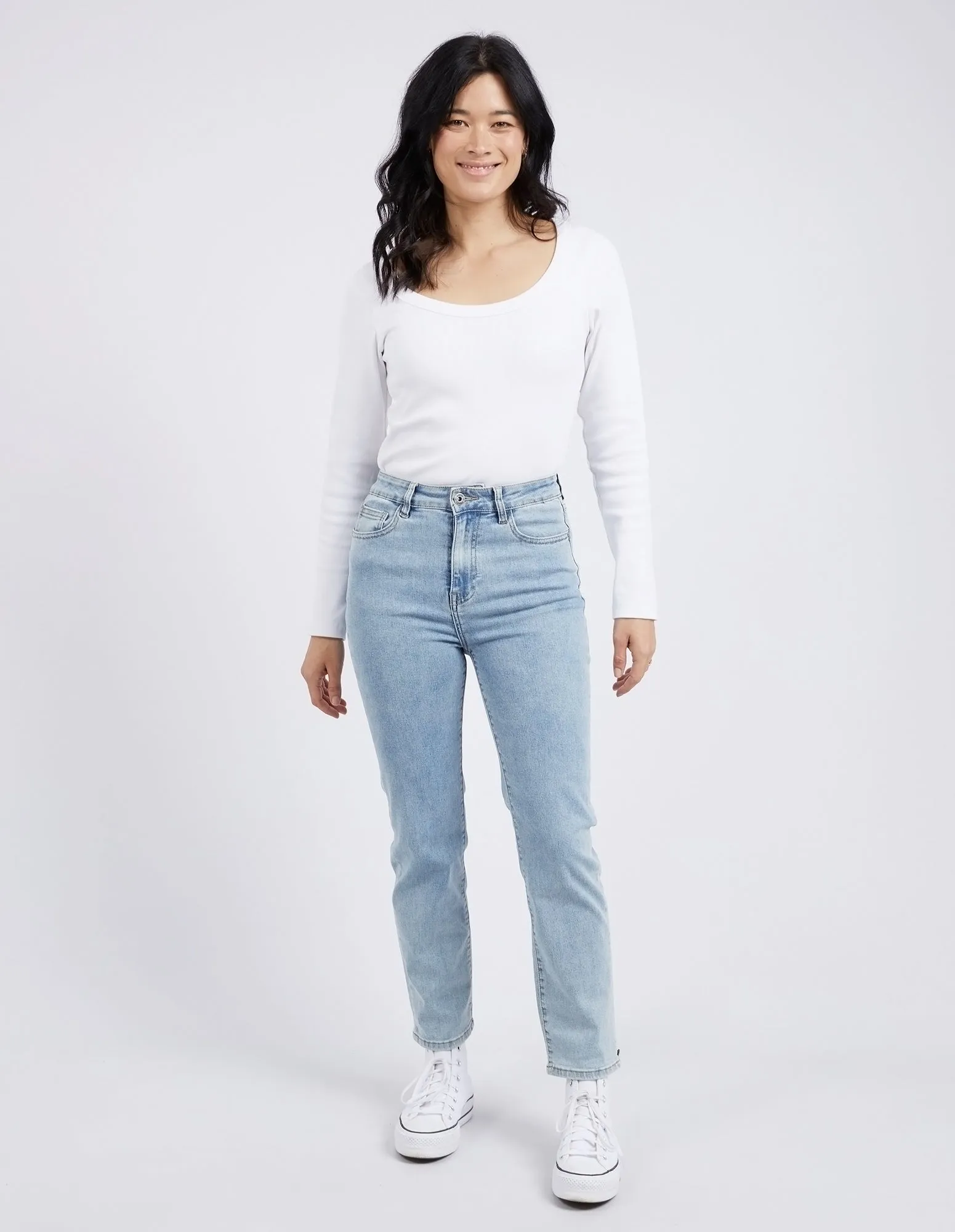 Ada Straight Leg Jean Light Blue Wash sold by Elm Lifestyle product image thumbnail 2