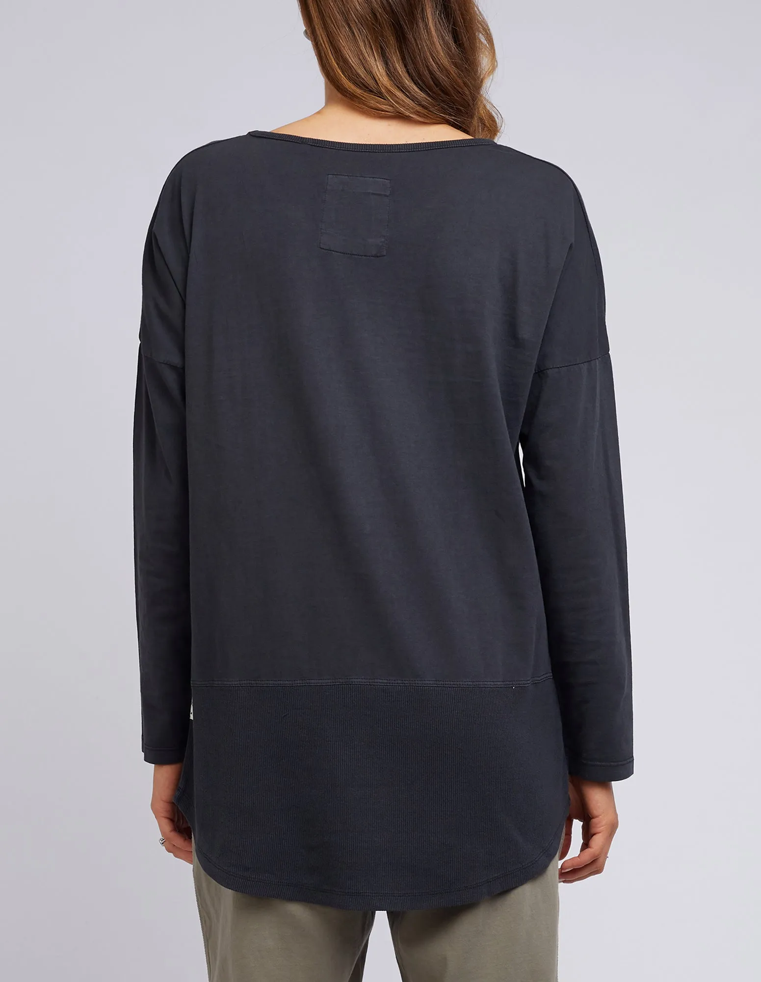 Rib Long Sleeve Washed Black sold by Elm Lifestyle product image thumbnail 3