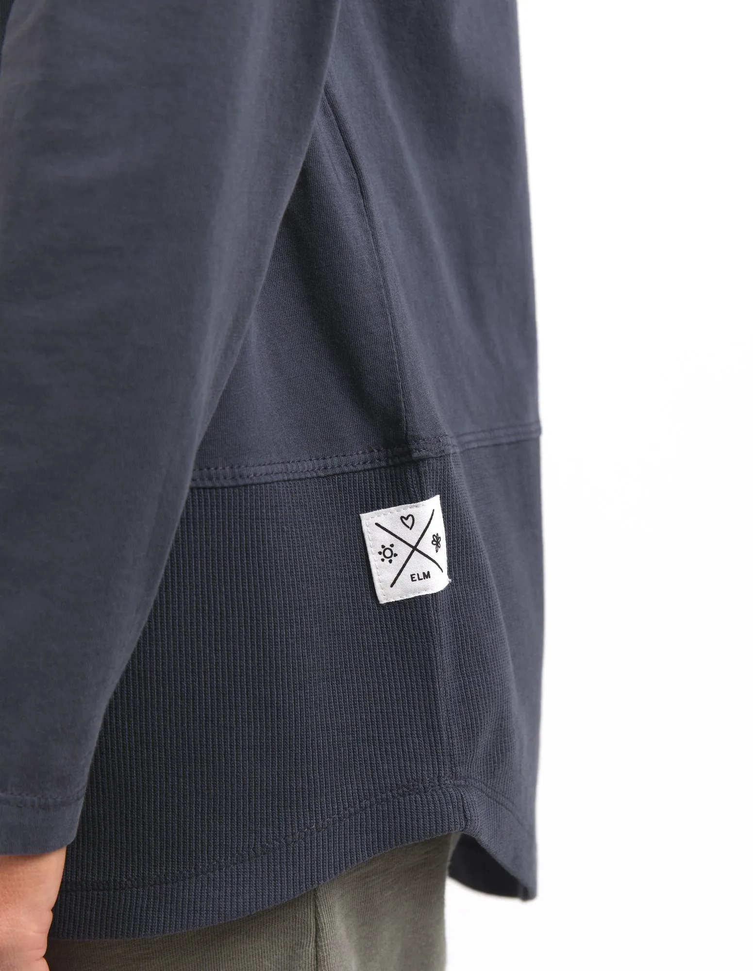 Rib Long Sleeve Navy sold by Elm Lifestyle product image thumbnail 5