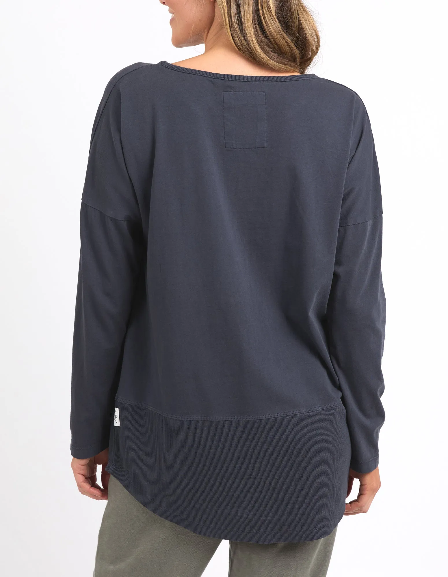 Rib Long Sleeve Navy sold by Elm Lifestyle product image thumbnail 3