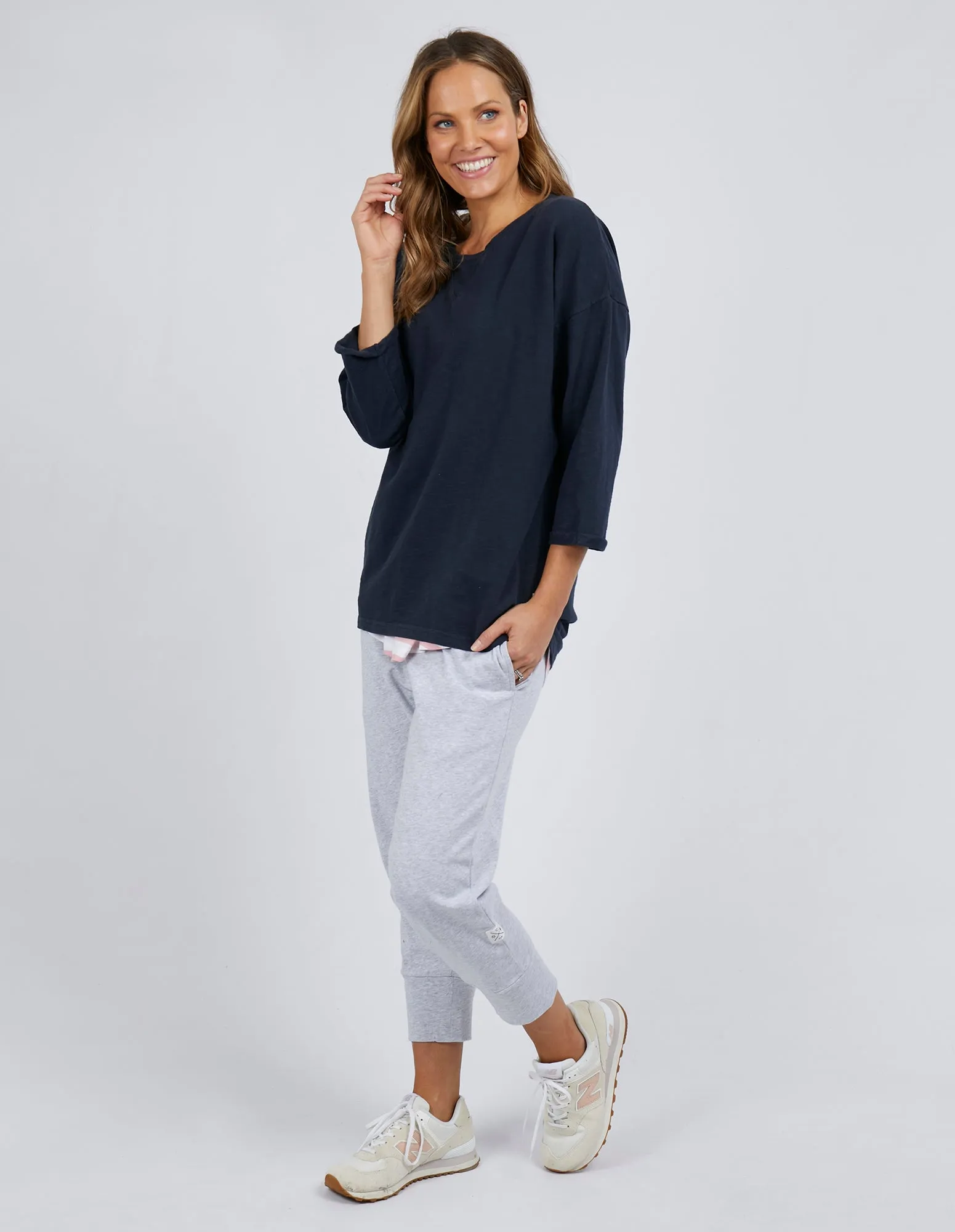 Annie 3/4 Sleeve Tee Navy sold by Elm Lifestyle product image thumbnail 4