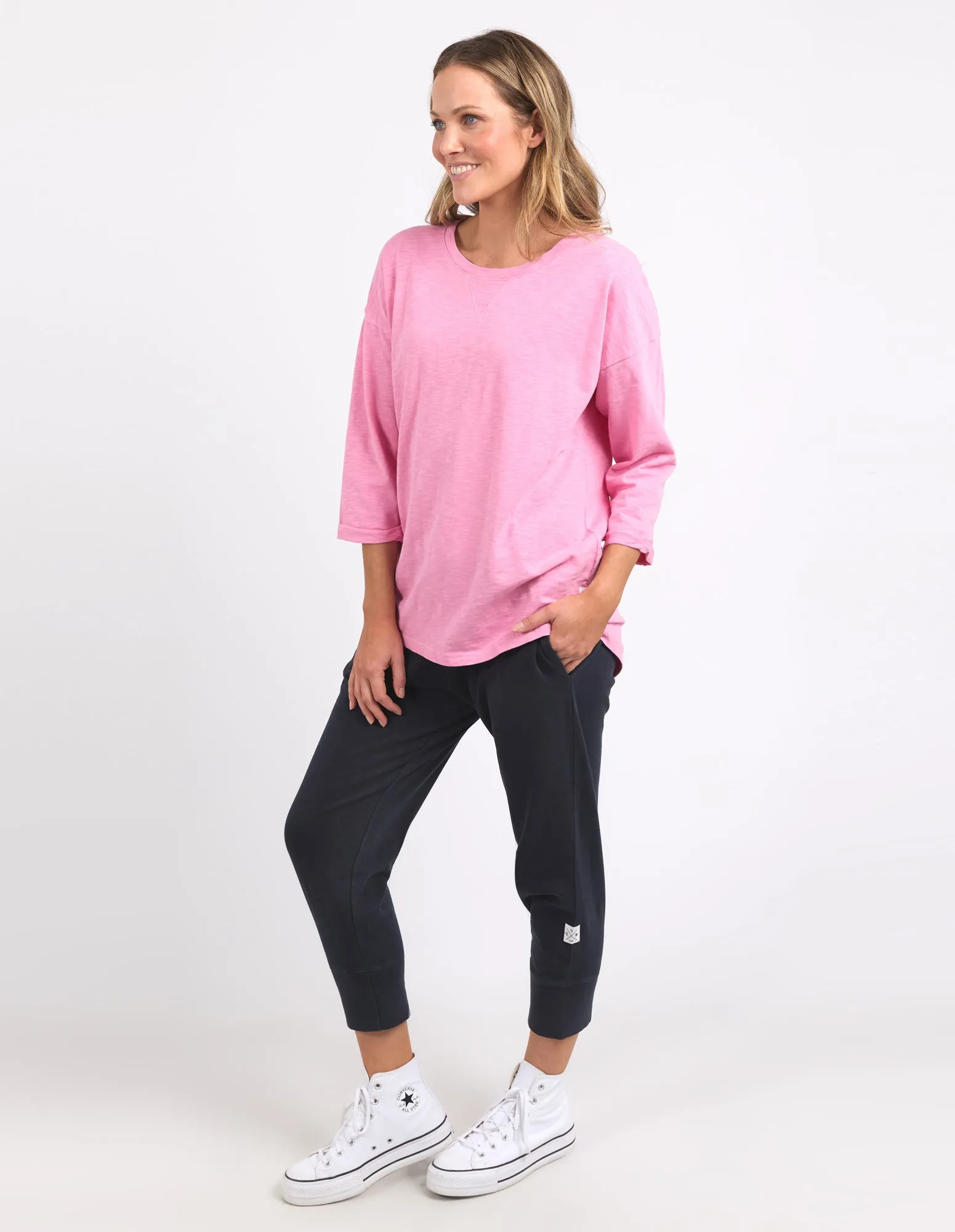 Annie 3/4 Sleeve Tee Strawberry Pink sold by Elm Lifestyle product image thumbnail 3