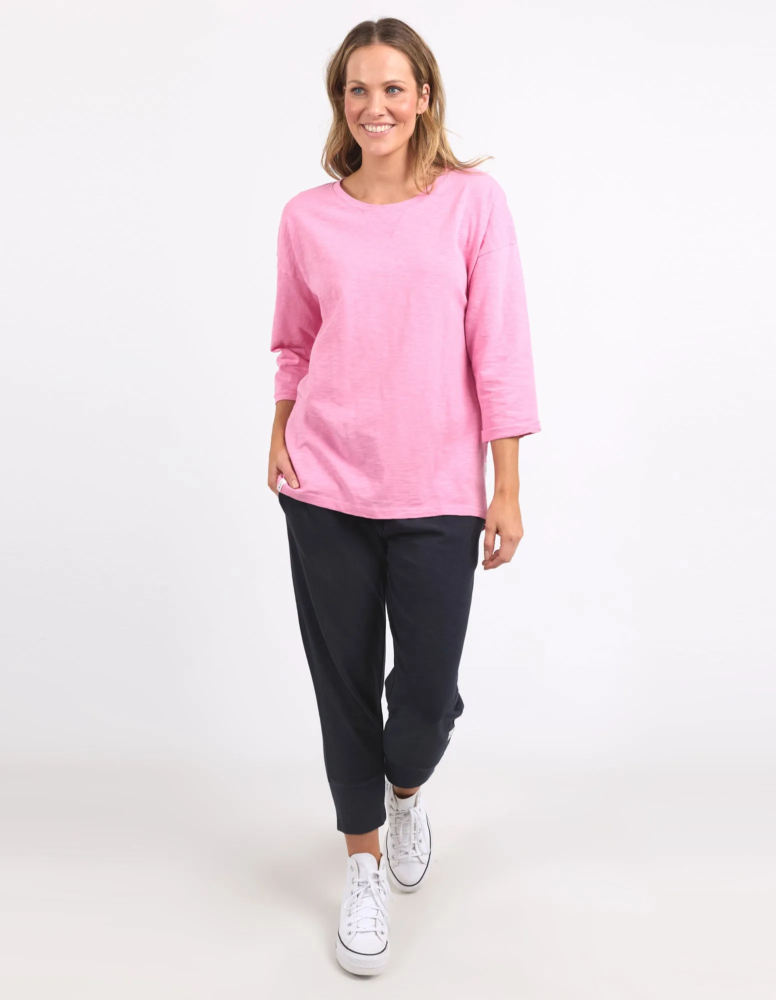 Annie 3/4 Sleeve Tee Strawberry Pink sold by Elm Lifestyle product image thumbnail 2