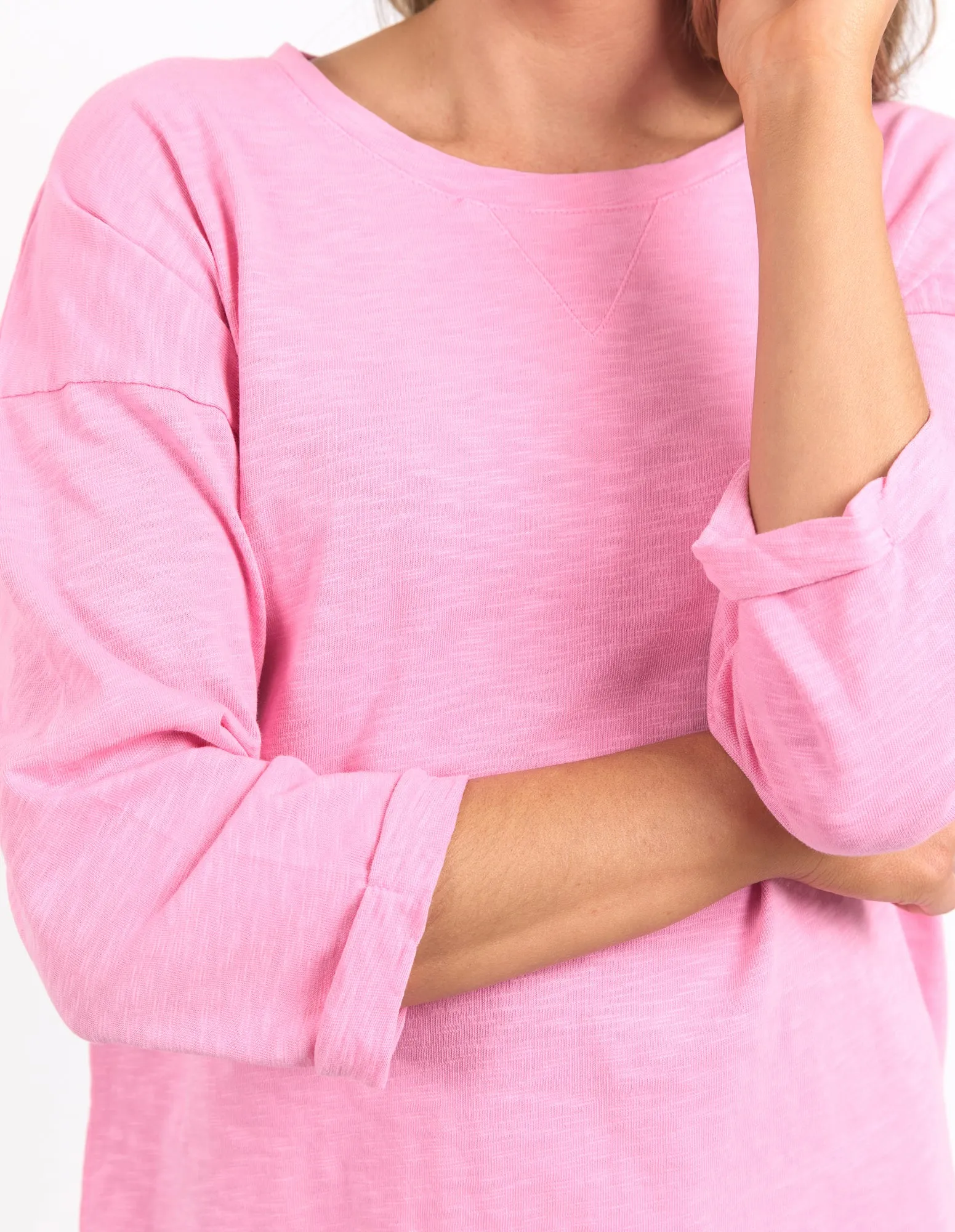 Annie 3/4 Sleeve Tee Strawberry Pink sold by Elm Lifestyle product image thumbnail 5