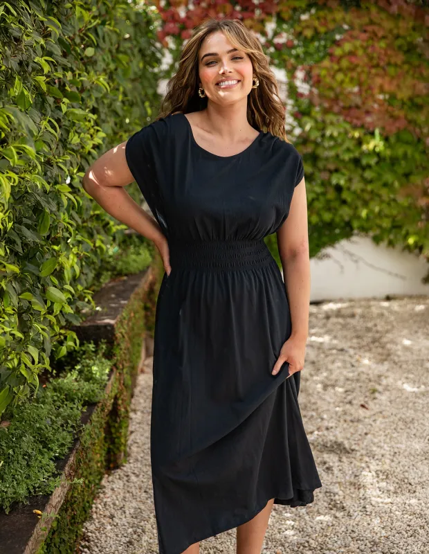 Nelle Midi Dress Black sold by Elm Lifestyle